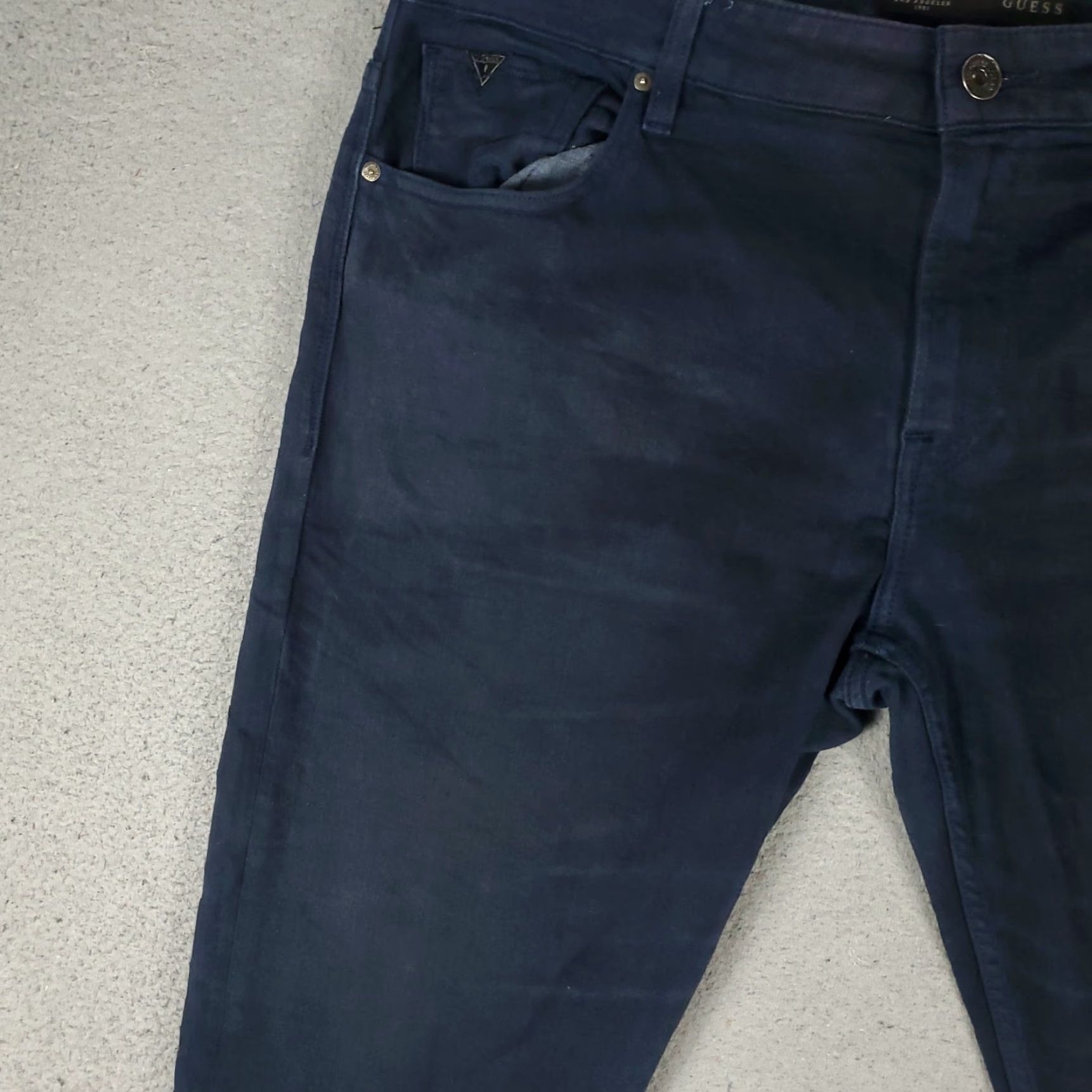 Guess GUESS Jeans Men’s 38x33 Denim Pants Skinny Slim Stretch Mid Rise Blue 5-Pocket Regular Fit Casual USA Mens Size US 38 / EU 54 - 2 Thumbnail