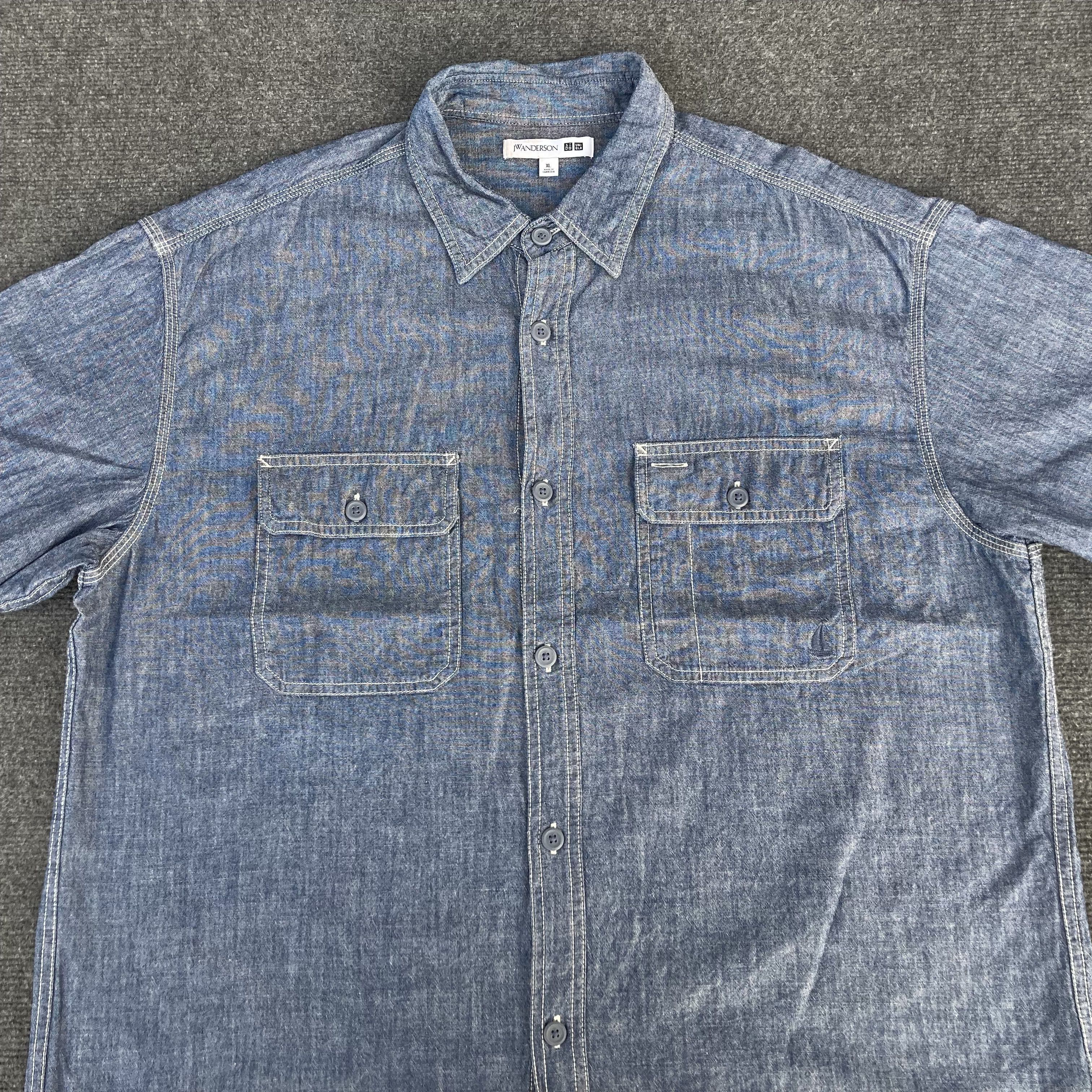 JW Anderson × Japanese Brand × Uniqlo JW Anderson Button Up Sz XL Shirt Size US XL / EU 56 / 4 - 2 Thumbnail