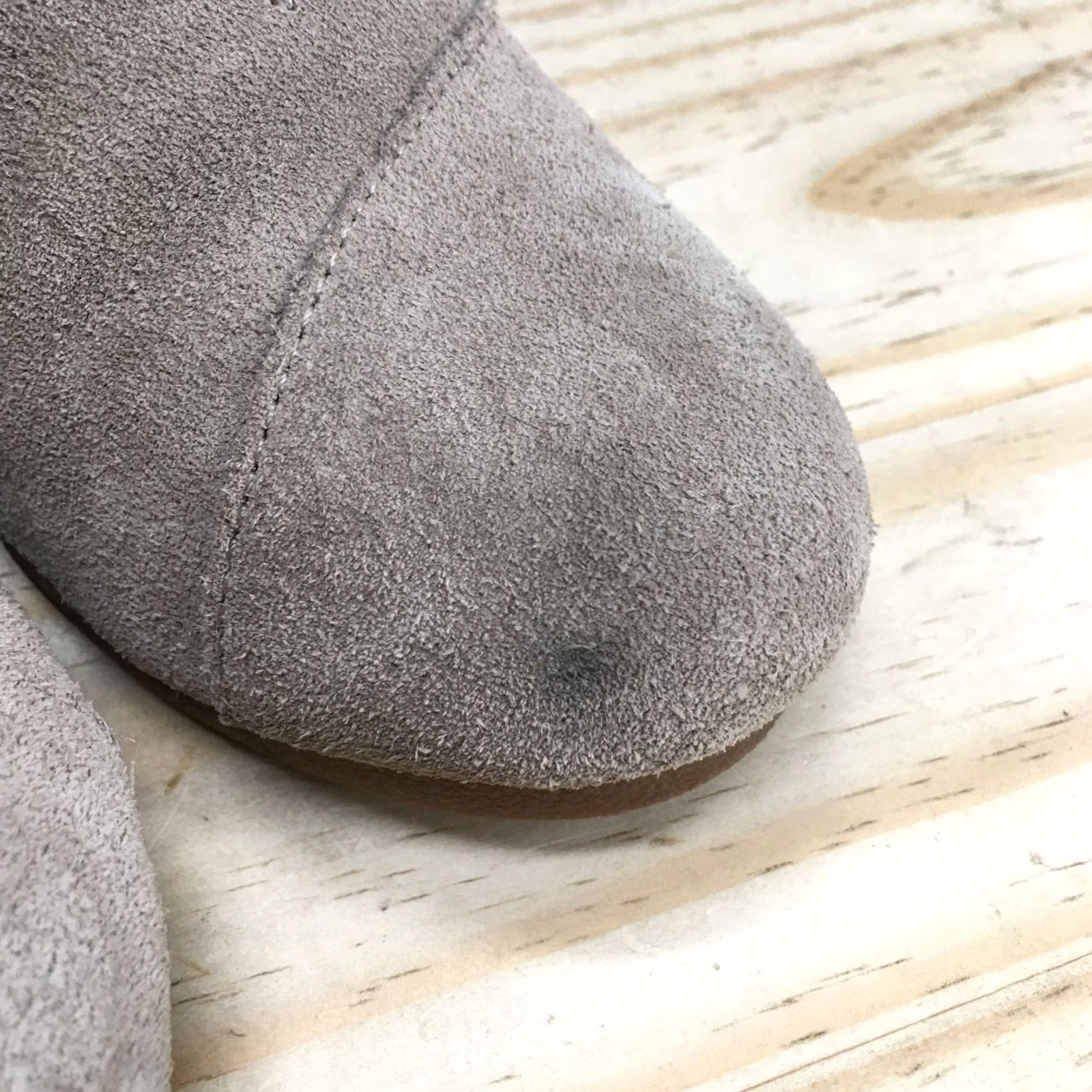 Toms TOMS Kala Boots Womens 9 Casual Dessert Wedge Ankle Bootie Taupe Suede Lace Up Boots Size US 9 / IT 39 - 4 Thumbnail
