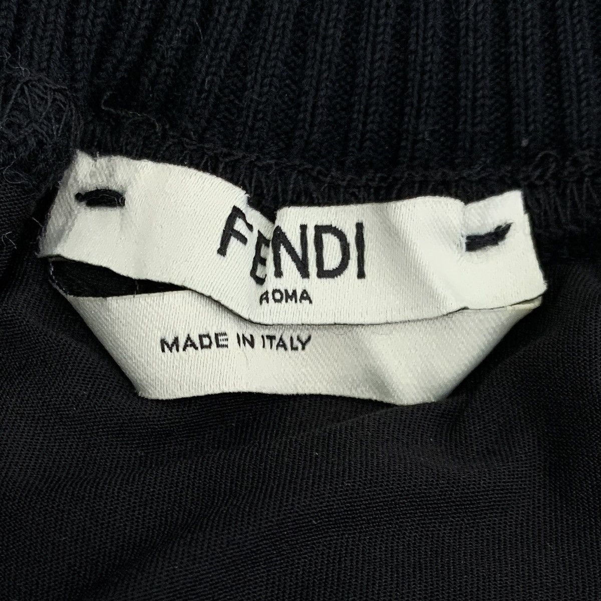 Fendi Fendi Black All-over Embossed Logo Knit Skirt K26WX Size 26" / US 2 / IT 38 - 5 Thumbnail