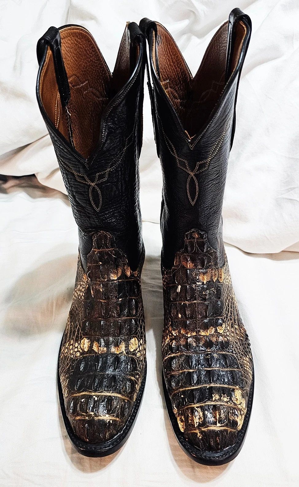 Other Alligator Cowboy Boots Natural Skin Size US 8 / EU 41 - 2 Thumbnail