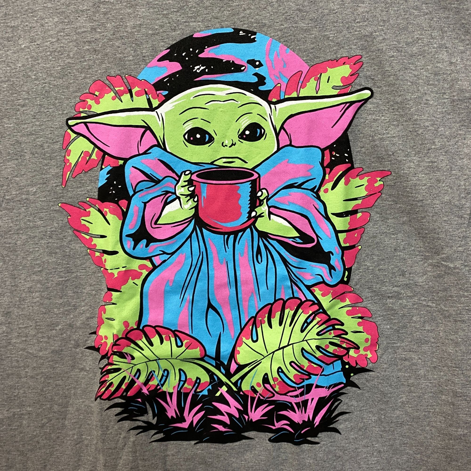 Star Wars Star Wars Grogu Neon Tshirt size medium Size US M / EU 48-50 / 2 - 2 Thumbnail