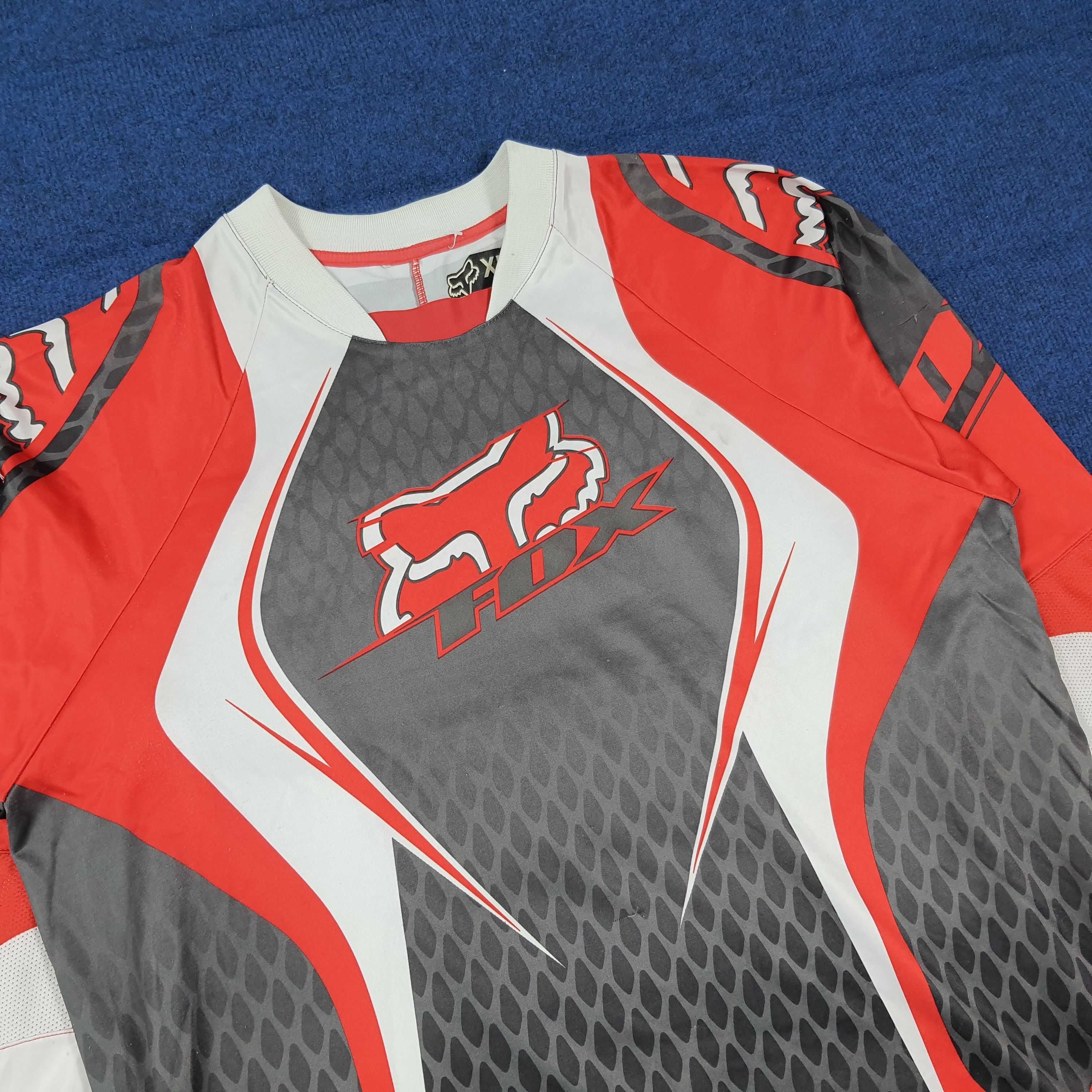 Fox Racing Vintage Fox Racing Motorsports Jersey C285N69 Size US XL / EU 56 / 4 - 2 Thumbnail