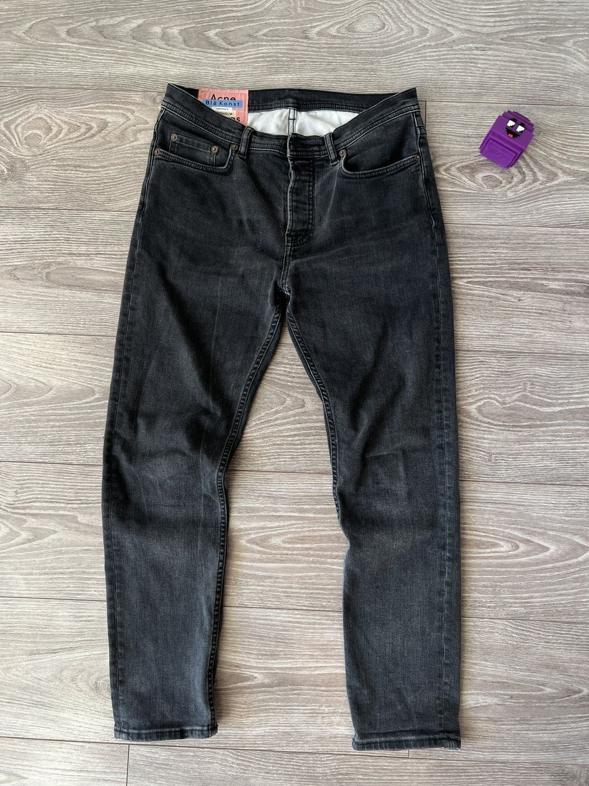 Acne Studios Acne Studios Bla Konst Stockholm River Used Black Men Jeans Size US 32 / EU 48 - 1 Thumbnail