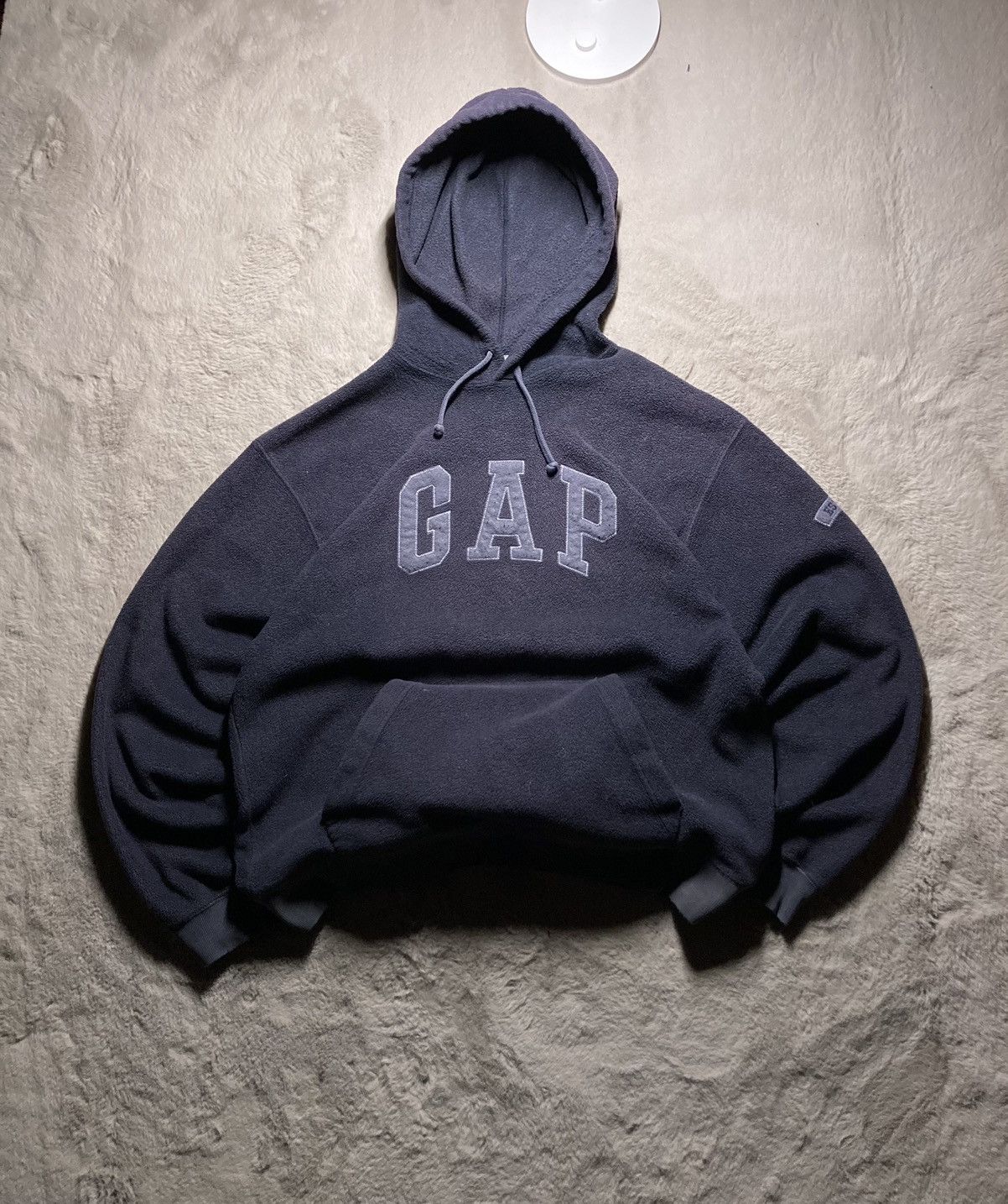 Gap × Vintage ⛩️ Gap Vintage fleece center logo Hoodie Y2K style baggy 90s Size US M / EU 48-50 / 2 - 1 Thumbnail