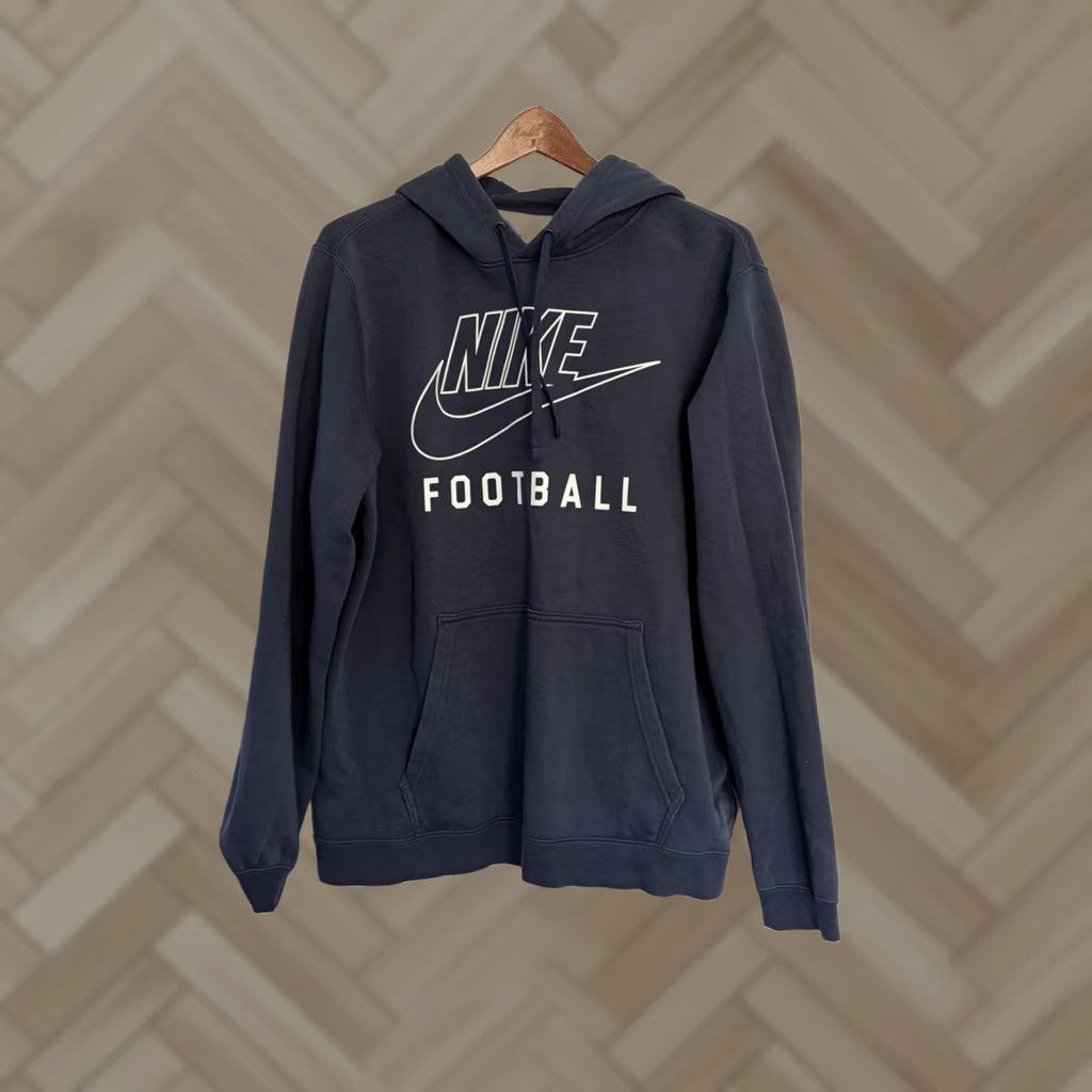 Nike Mens Nike Dri-Fit Football Hoodie L Blue Logo Hoodie Pockets Sports Mens Size US L / EU 52-54 / 3 - 1 Thumbnail