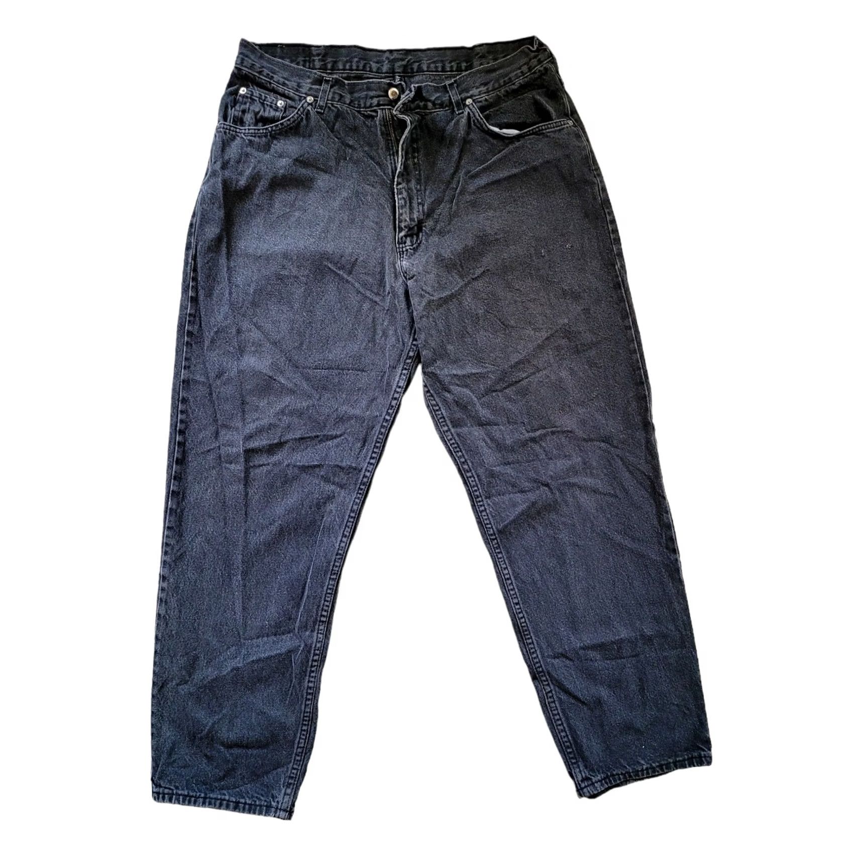 Vintage Vintage H.I.S Men’s Black Jeans W38 L32 Jeans 100% Cotton Made in USA Size US 38 / EU 54 - 3 Thumbnail