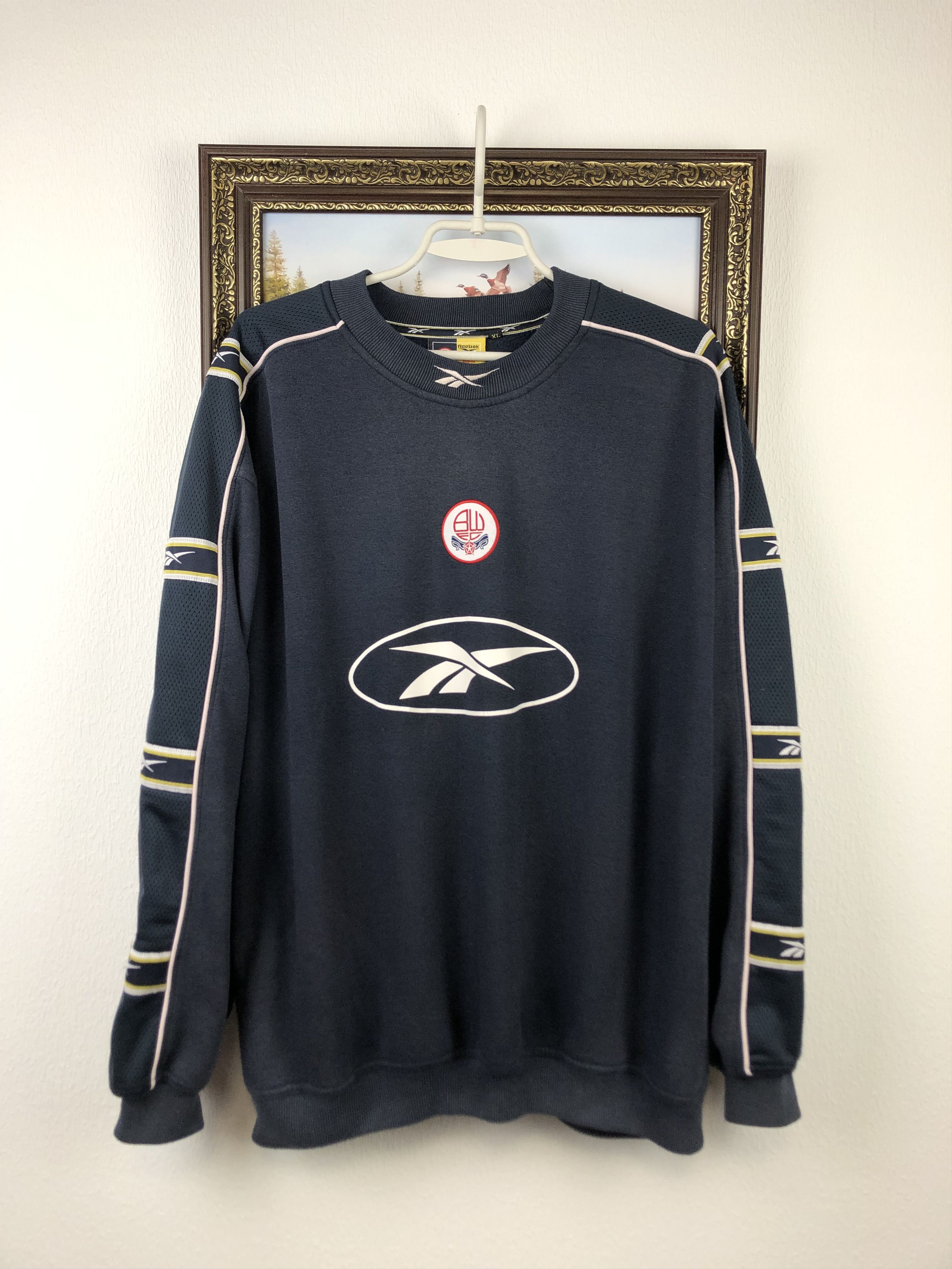 Reebok × Vintage Vintage Bolton Wanderers Sweatshirt Football Soccer Reebok Size US XL / EU 56 / 4 - 1 Thumbnail