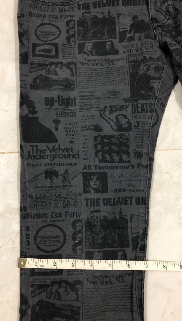 Band Tees × Hysteric Glamour × Japanese Brand 💥Last Drop💥Hysteric Glamour X The Velvet Underground Denim Size US 31 - 9 Thumbnail