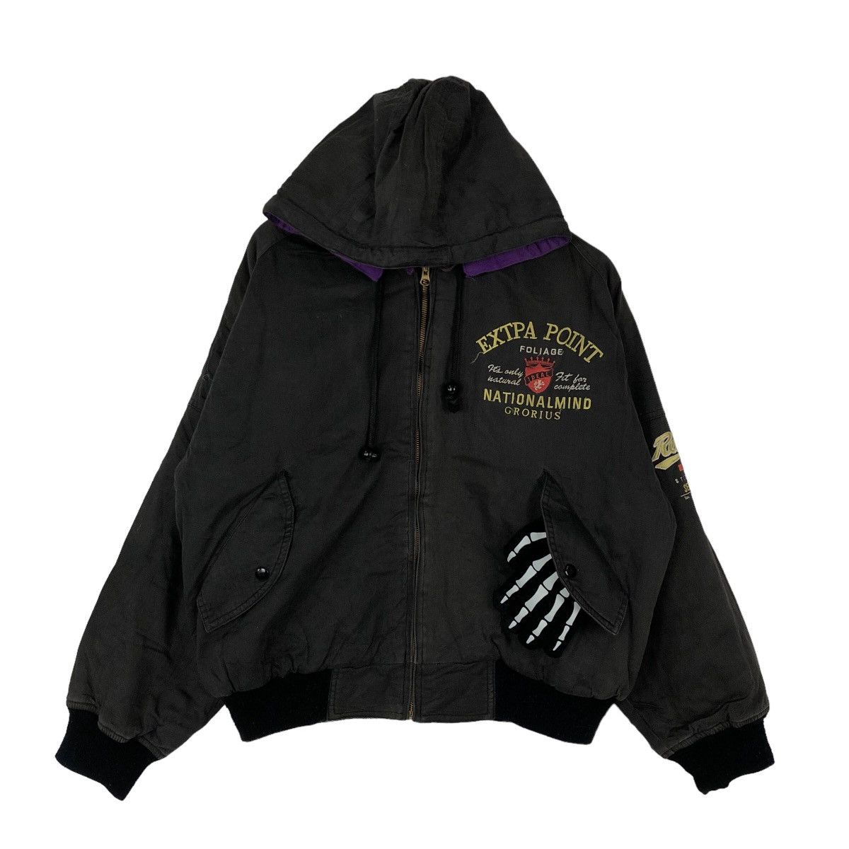 Japanese Brand 🔥90s VINTAGE BOMBER JACKET BIG LOGO RIOTRIOT NEW TOP LEADER Size US M / EU 48-50 / 2 - 1 Thumbnail