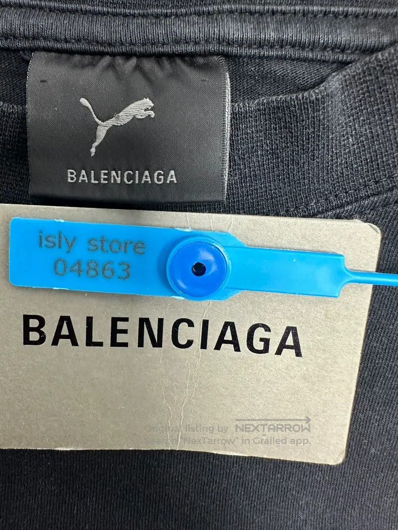 Balenciaga Balenciaga Puma Short Sleeve Pattern T-Shirt Size US S / EU 44-46 / 1 - 4 Thumbnail
