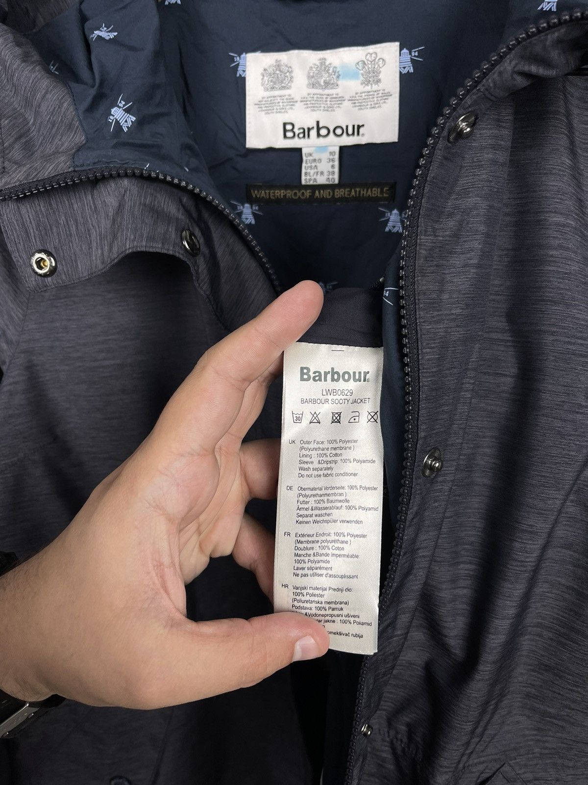Barbour Barbour Sooty Jacket Woman’s Size M Size M / US 6-8 / IT 42-44 - 11 Thumbnail