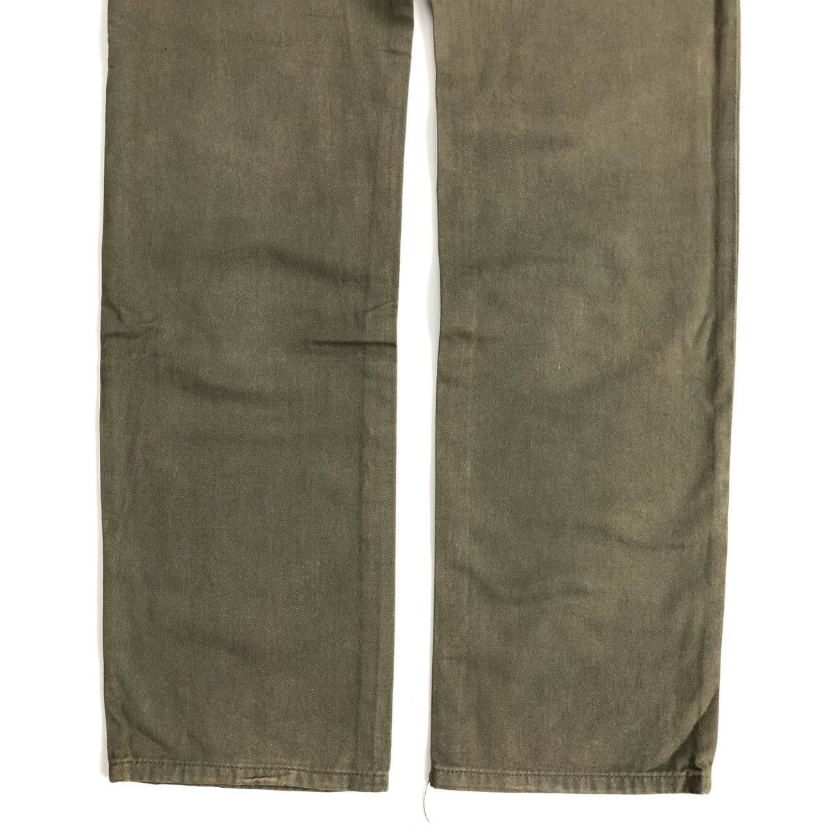 Japanese Brand × Studio D'Artisan × Vintage 🐷 Vintage Studio D'Artisan Olive Green Washed Jeans Size US 31 - 10 Thumbnail