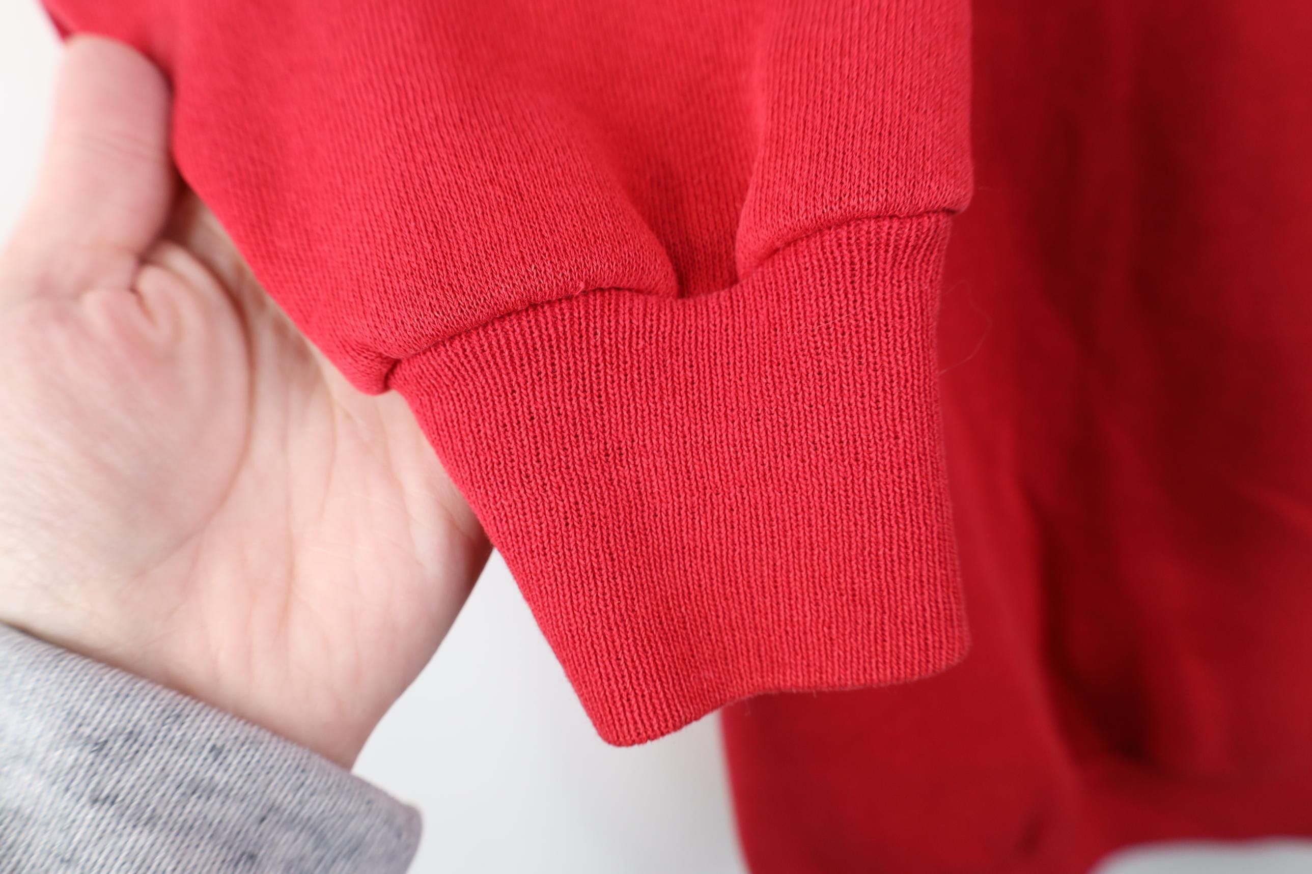 Vintage Vintage 90s Streetwear Blank Crewneck Sweatshirt Cherry Red Size US XL / EU 56 / 4 - 9 Thumbnail
