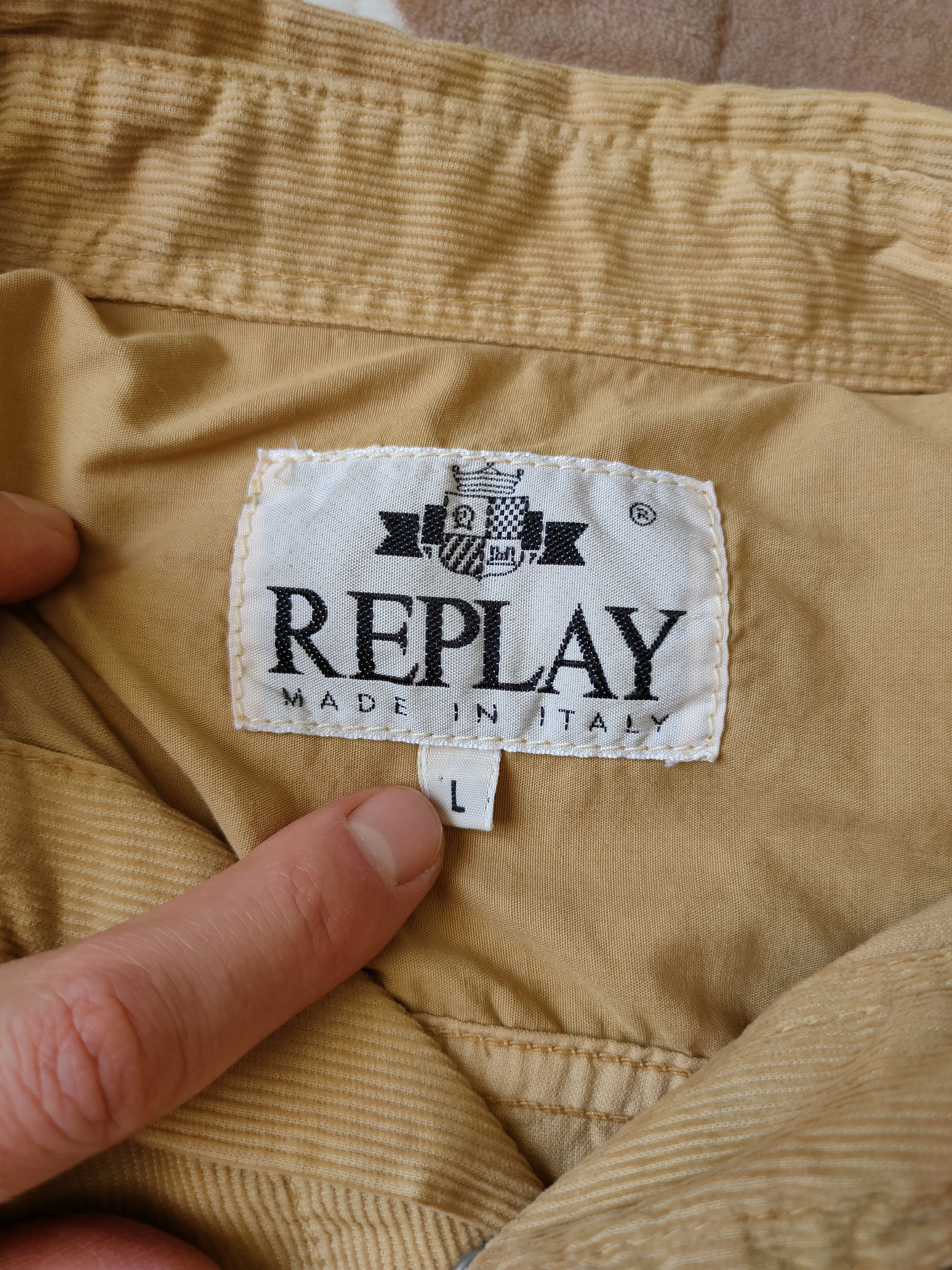 Replay 🔥Vintage Rare Replay Corduroy Shirt Replay Italy L-XL Size US L / EU 52-54 / 3 - 6 Thumbnail