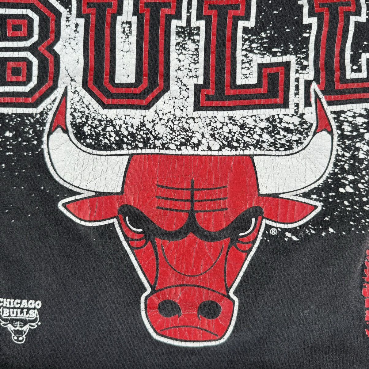 Jordan Brand × NBA × Nike Vintage 90s Faded Black Chicago Bulls Graphic Tee Fits Large Size US L / EU 52-54 / 3 - 4 Thumbnail