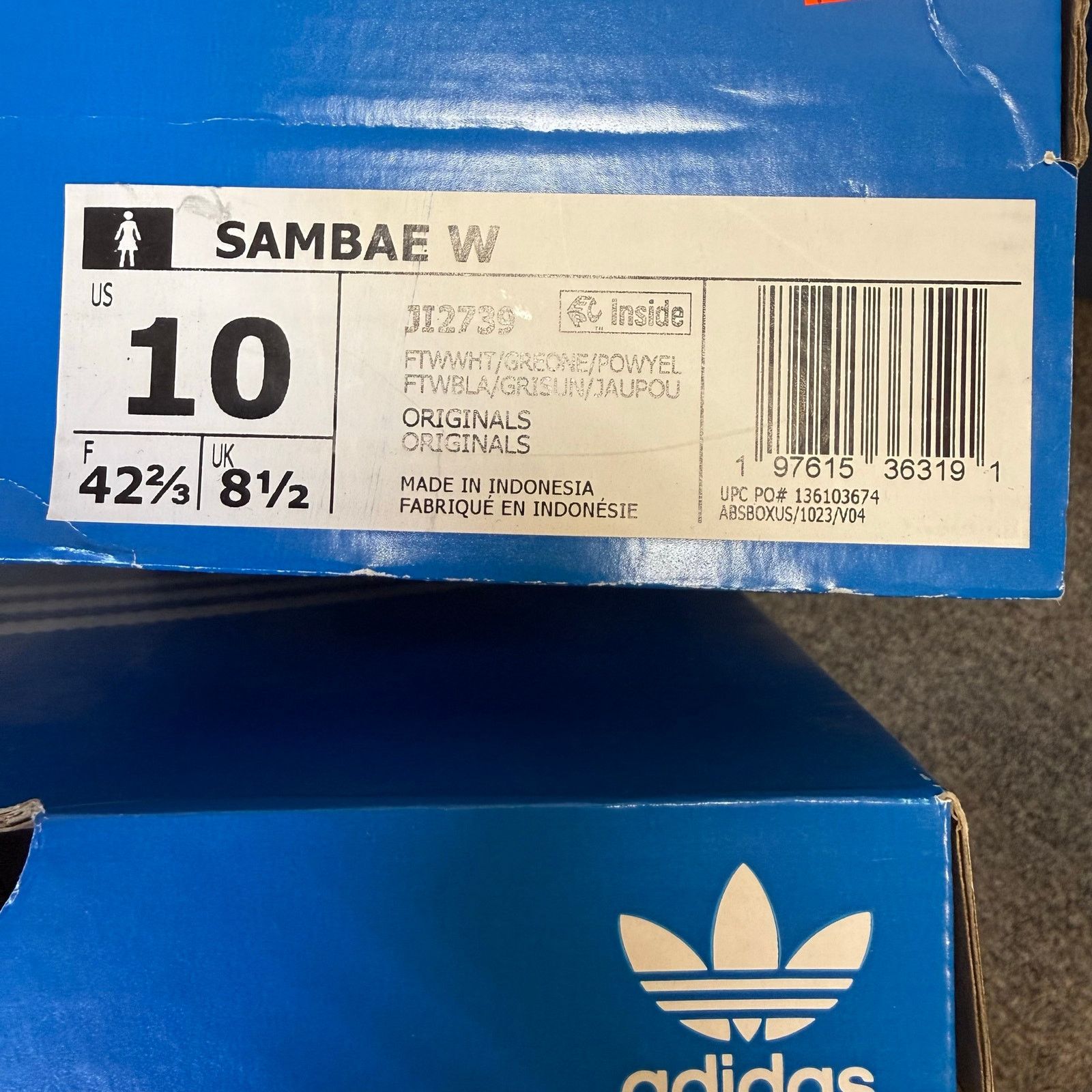 Adidas ADIDAS ORIGINALS WOMEN'S 10 SAMBAE OG SNEAKERS GREY BUTTER Size US 10 / IT 40 - 7 Thumbnail