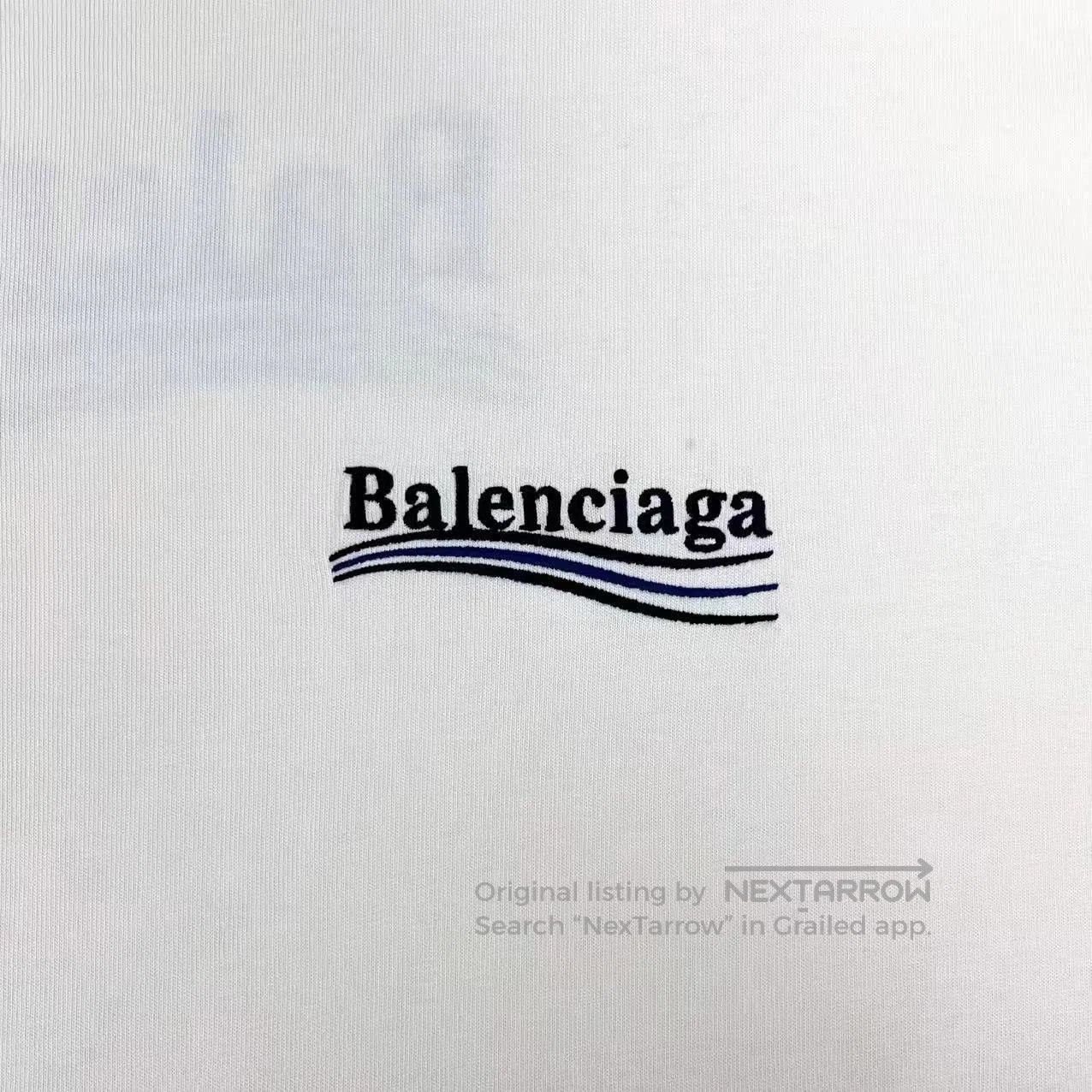 Balenciaga Balenciaga Embroidered Wave Coke Logo Tee. Size US XL / EU 56 / 4 - 4 Thumbnail