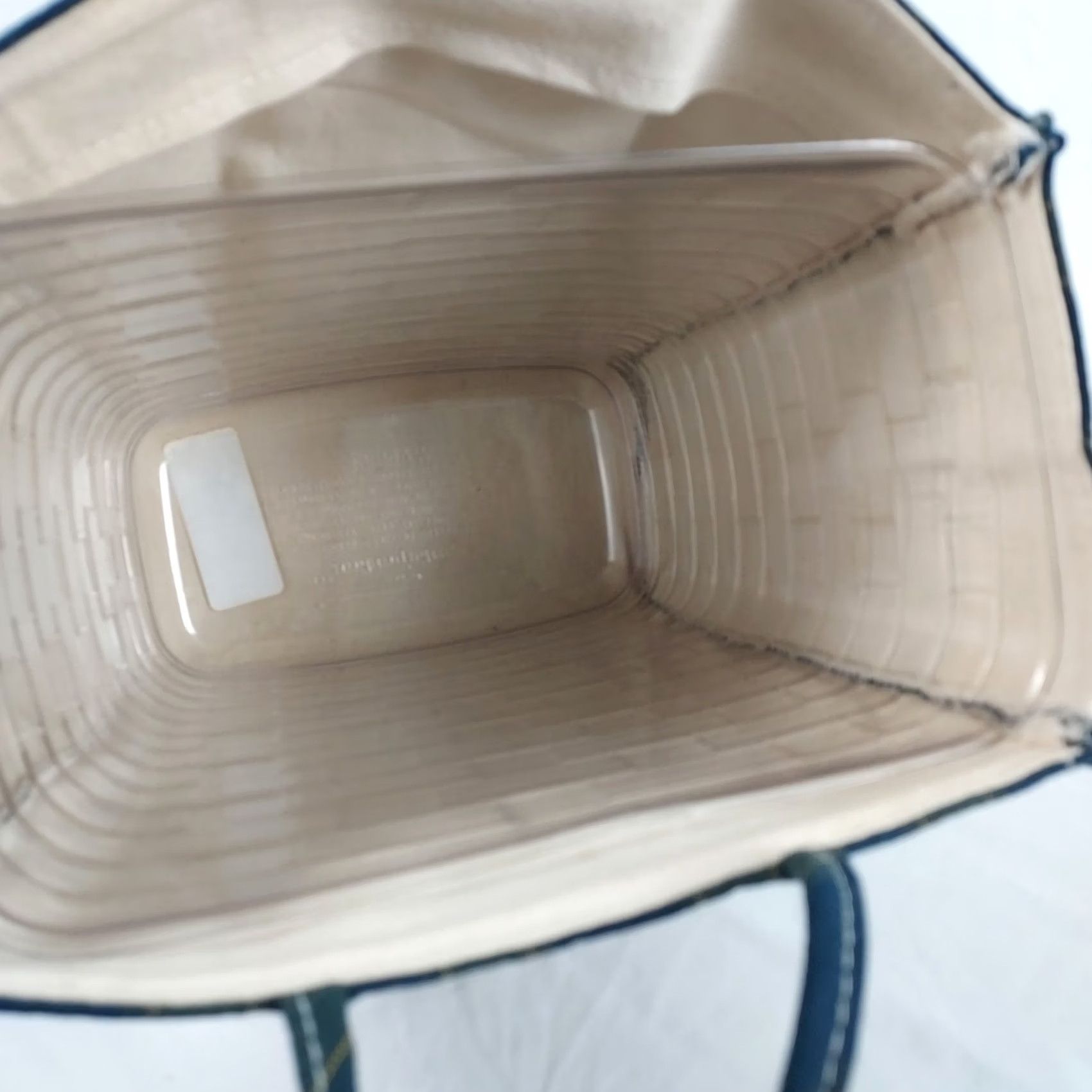 Vintage VINTAGE Longaberger Collectors Club Bag Tote Woman Blue Clear Protector Insert Fabric Tote Women Size ONE SIZE - 4 Thumbnail