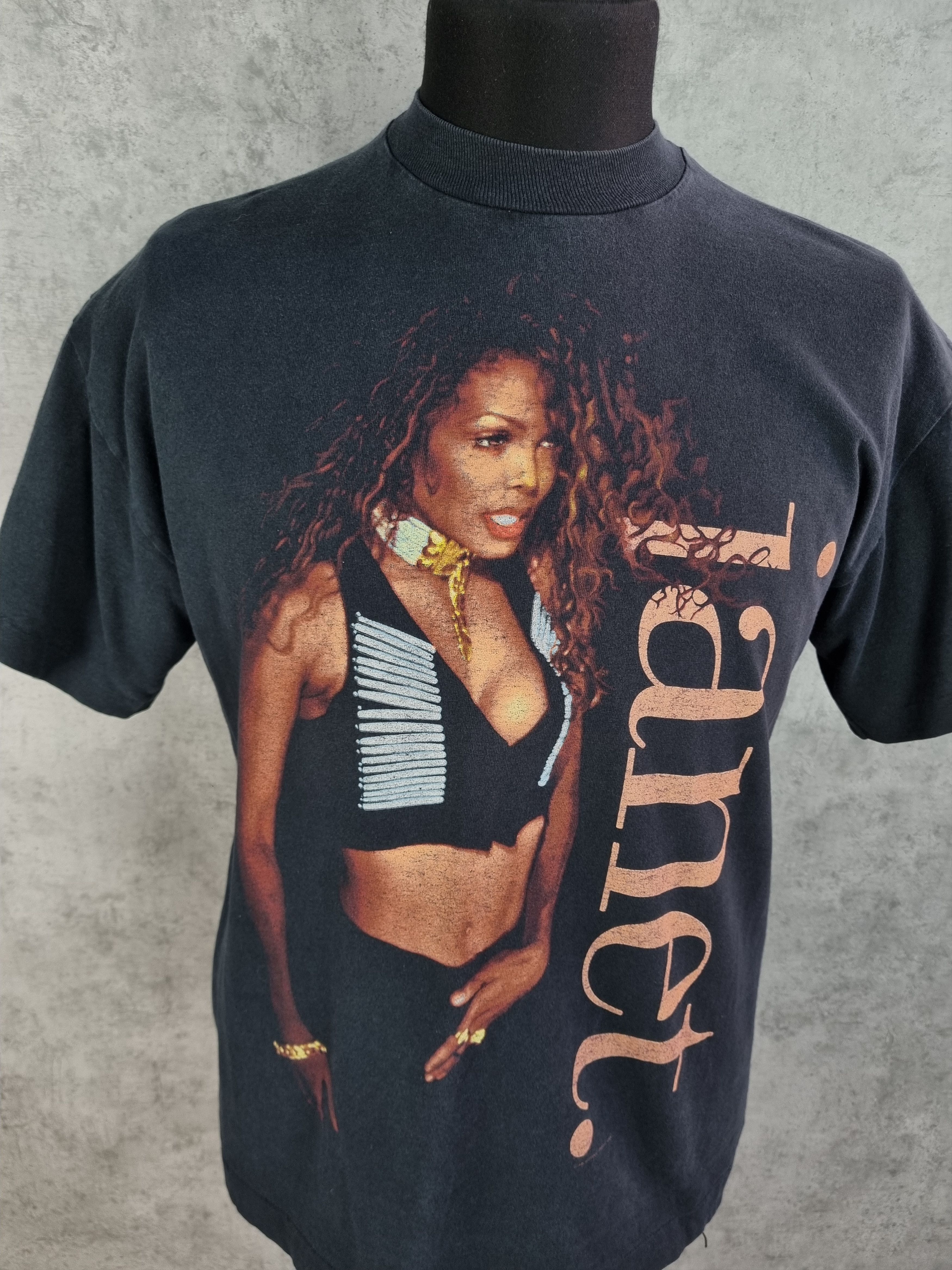 Band Tees × Vintage Janet World Tour 1995 Big Portret Print Vintage Tee shirt Size US L / EU 52-54 / 3 - 1 Thumbnail