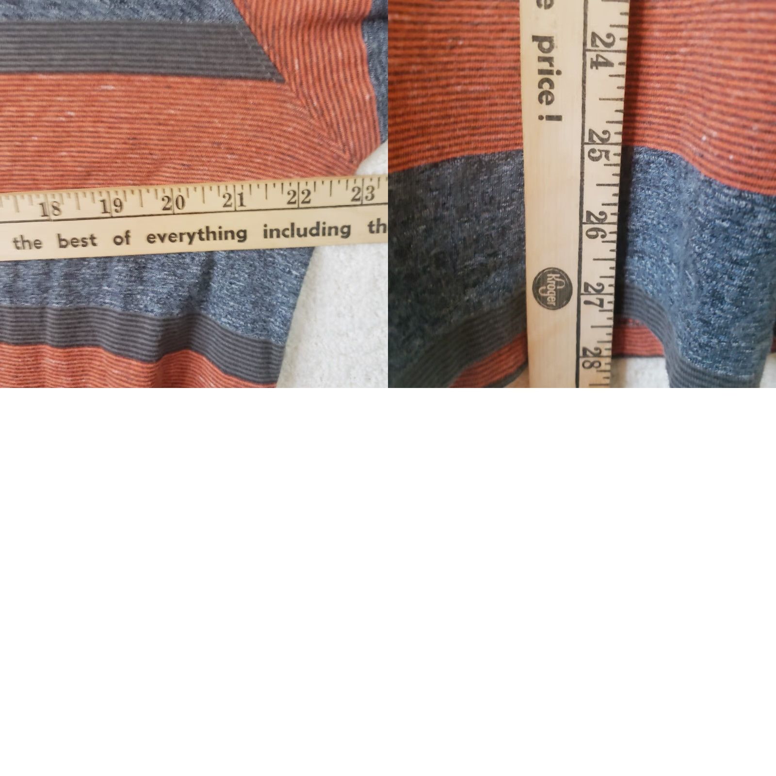 Ocean Pacific VINTAGE Ocean Pacific Shirt Mens L Gray Orange Striped Crew Neck Short Sleeve Logo Jersey Cotton Polyester All Seasons Beach Size US L / EU 52-54 / 3 - 8 Thumbnail