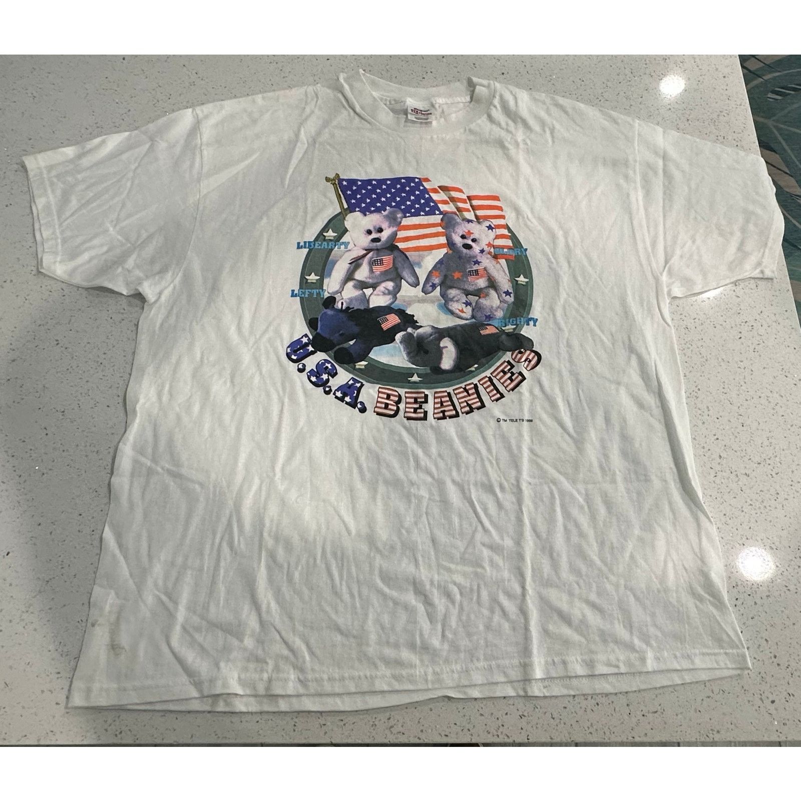 Hanes Vintage 1988 Stedman TY Beanie BearBabies T-Shirt Adult XXL Size XXL / US 16-18 / IT 52-54 - 1 Thumbnail