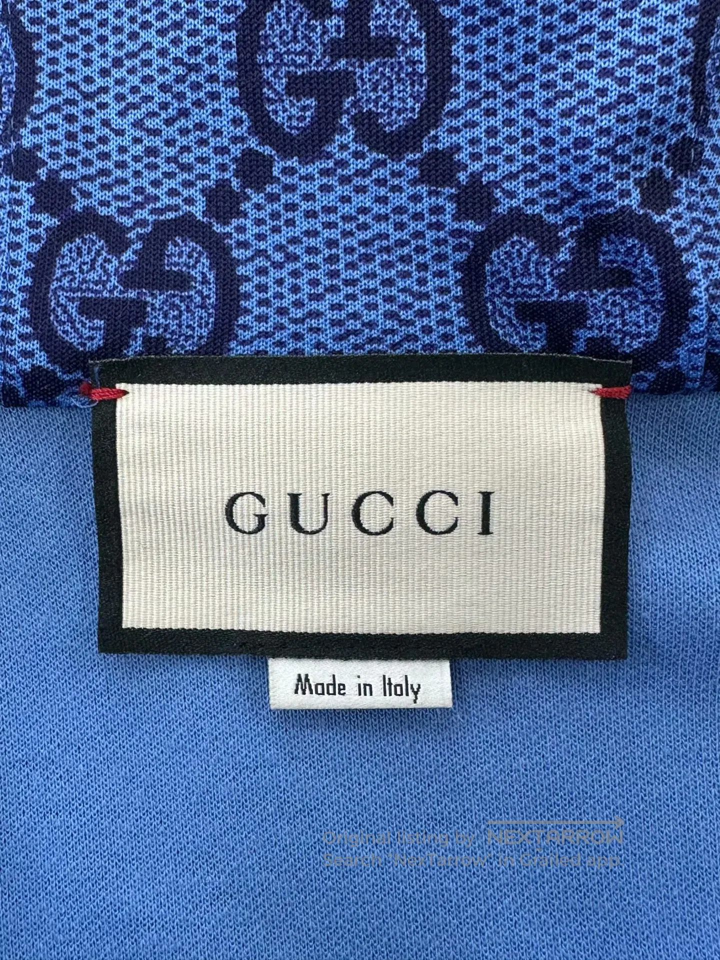 Gucci Guicci Blue Brown Colorblock Monogrammed Side Letter Logo Size US M / EU 48-50 / 2 - 3 Thumbnail