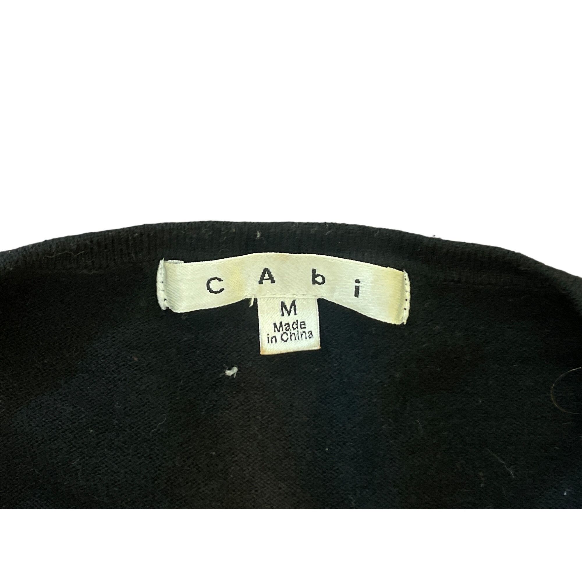 Other CAbi Womens Medium Black Cardigan Fringe Button Details Cash Size M / US 6-8 / IT 42-44 - 2 Thumbnail