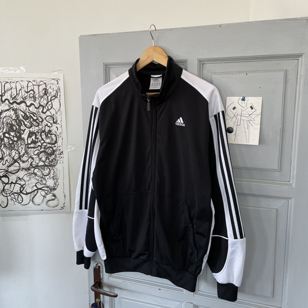 Adidas × Vintage Vintage Adidas Tracksuit Jacket Zip Up Japanese style Size US S / EU 44-46 / 1 - 3 Thumbnail