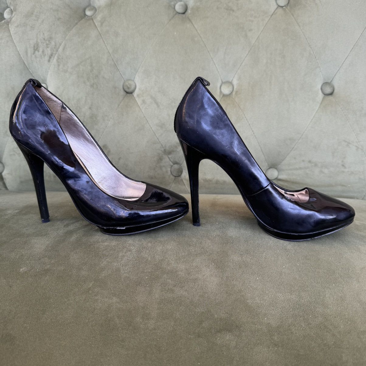 Steve Madden Steve Madden black patent leather 5 inch heel pumps size 8.5 Size US 8.5 / IT 38.5 - 4 Thumbnail