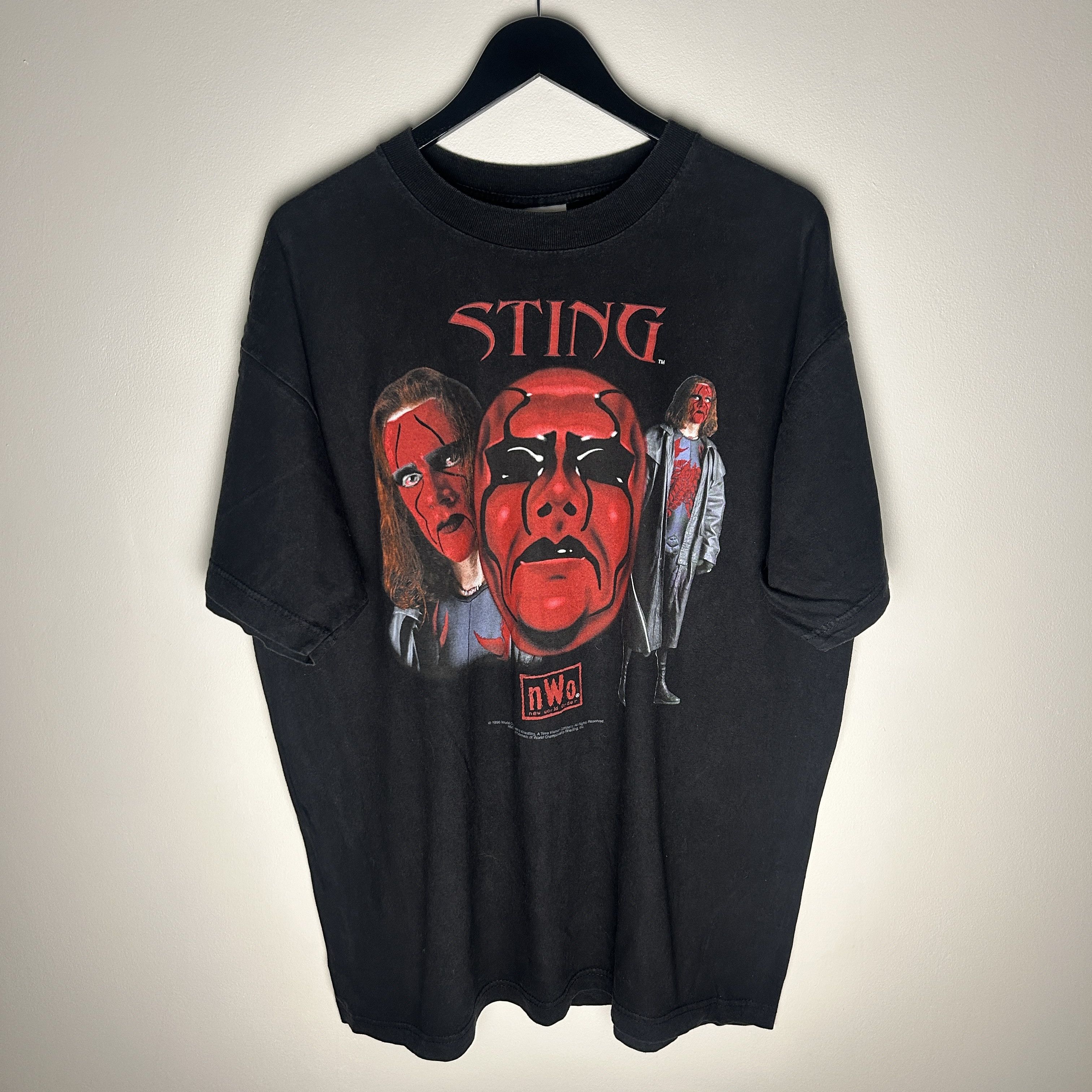 WWE Vintage Sting NWO 1998 WCW Wrestling T-shirt Size US XL / EU 56 / 4 - 1 Thumbnail