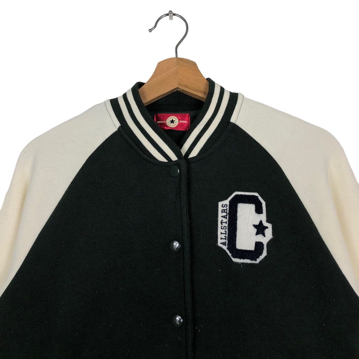 Japanese Brand 🔥90’s Vintage Bomber Jacket Converse Big Logo Size US L / EU 52-54 / 3 - 3 Thumbnail