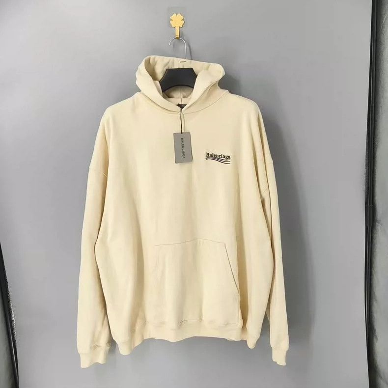 Balenciaga Balenciaga Beige Embroidered Coke Logo Hoodie Size US XS / EU 42 / 0 - 1 Thumbnail
