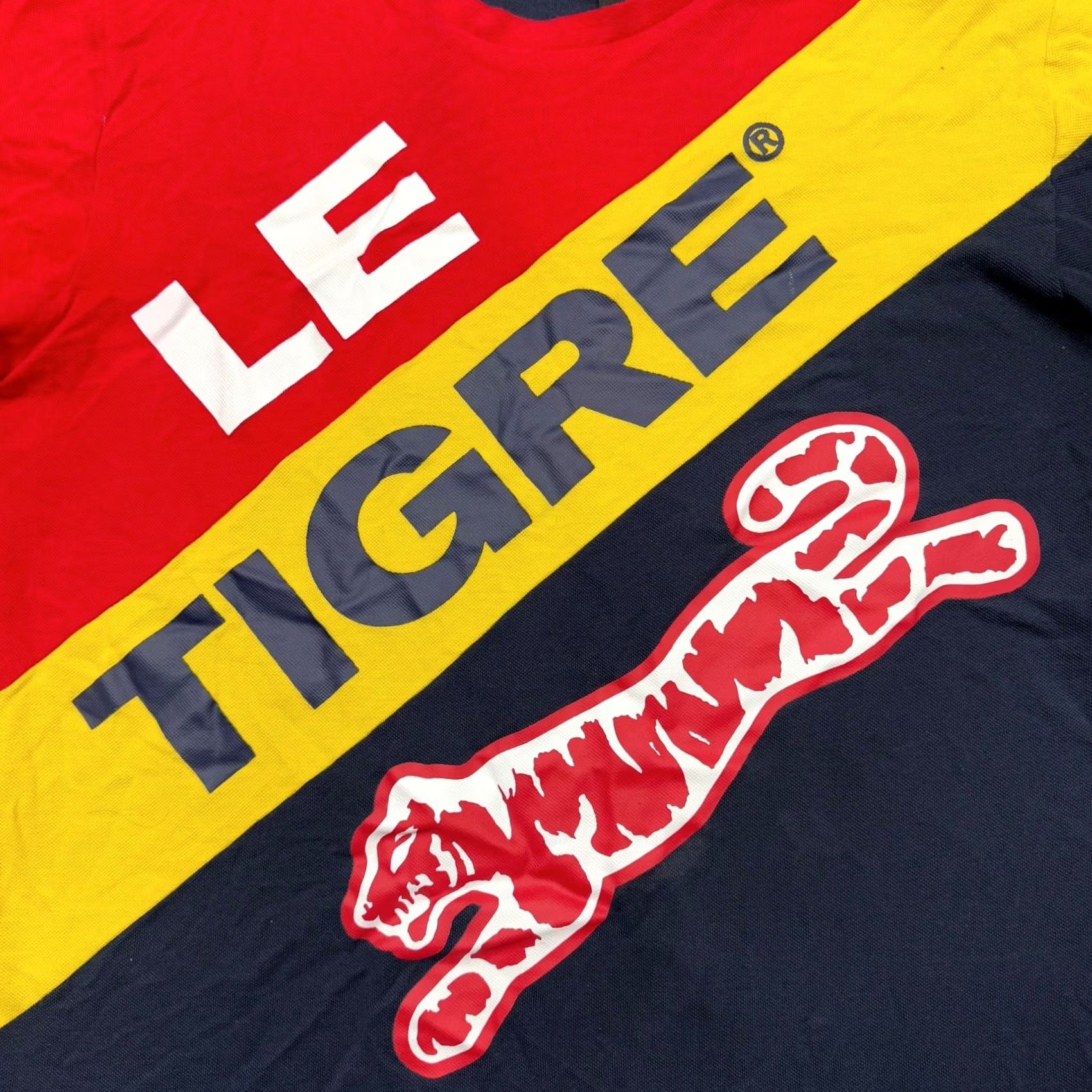 Spell Le Tigre Mens T Shirt Colorblock Logo Short Sleeve Blue M Shirt Mens Colorful 2020s Size US M / EU 48-50 / 2 - 5 Thumbnail