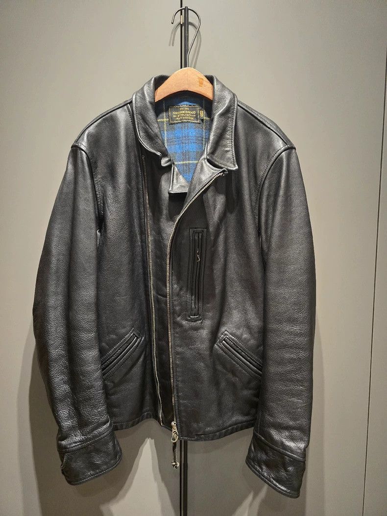 Neighborhood NEIGHBORHOOD NBHD Leather Jacket Size US L / EU 52-54 / 3 - 1 Thumbnail