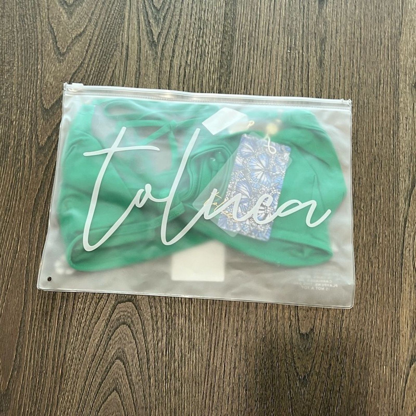 Vintage NWT Toluca Amina Bikini Top Waist Wrap Triangle Lush Sz M/L Size ONE SIZE - 5 Thumbnail