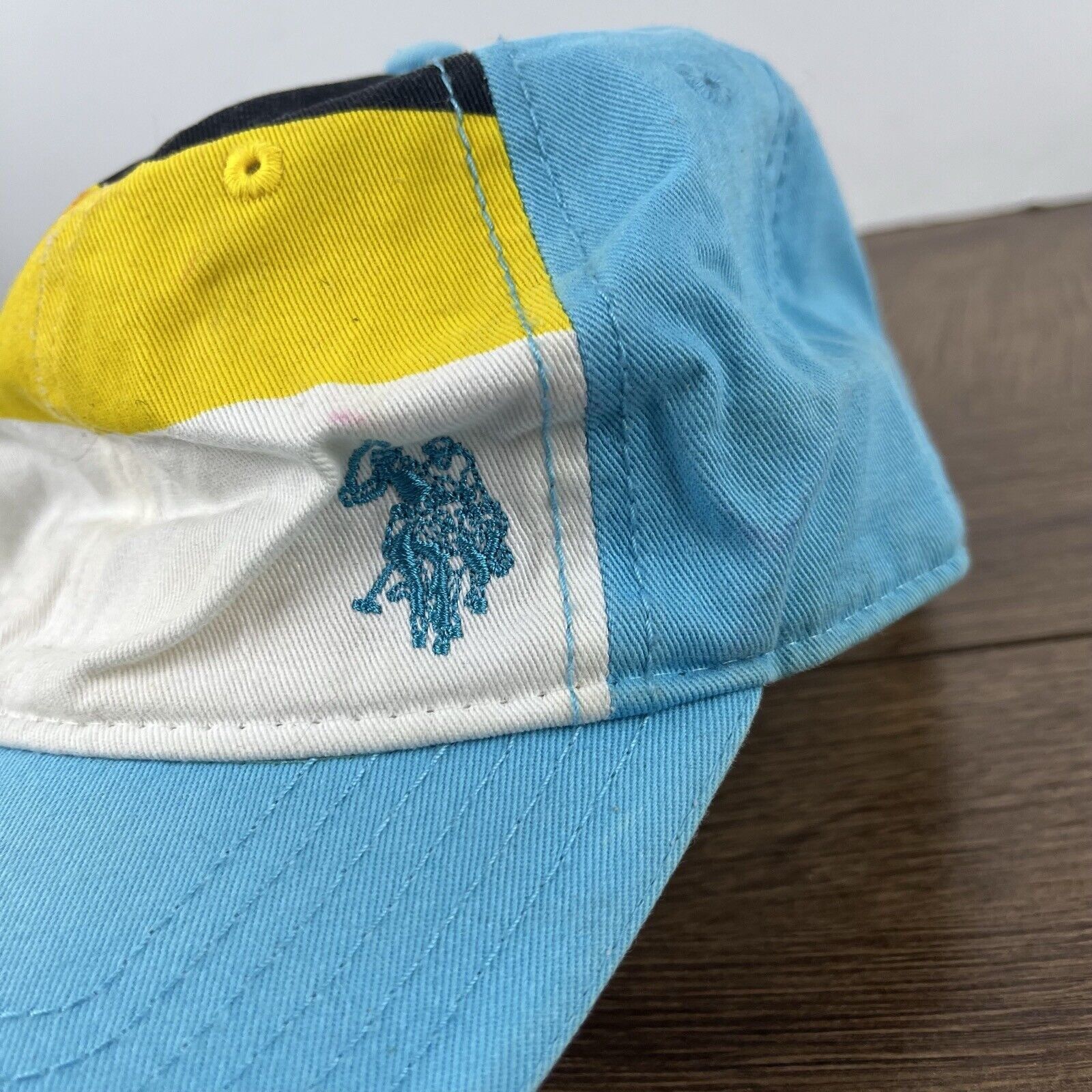 Other US Polo Assn. Hat Yellow Light Blue Adjustable Hat Blue Adul Size ONE SIZE - 7 Thumbnail