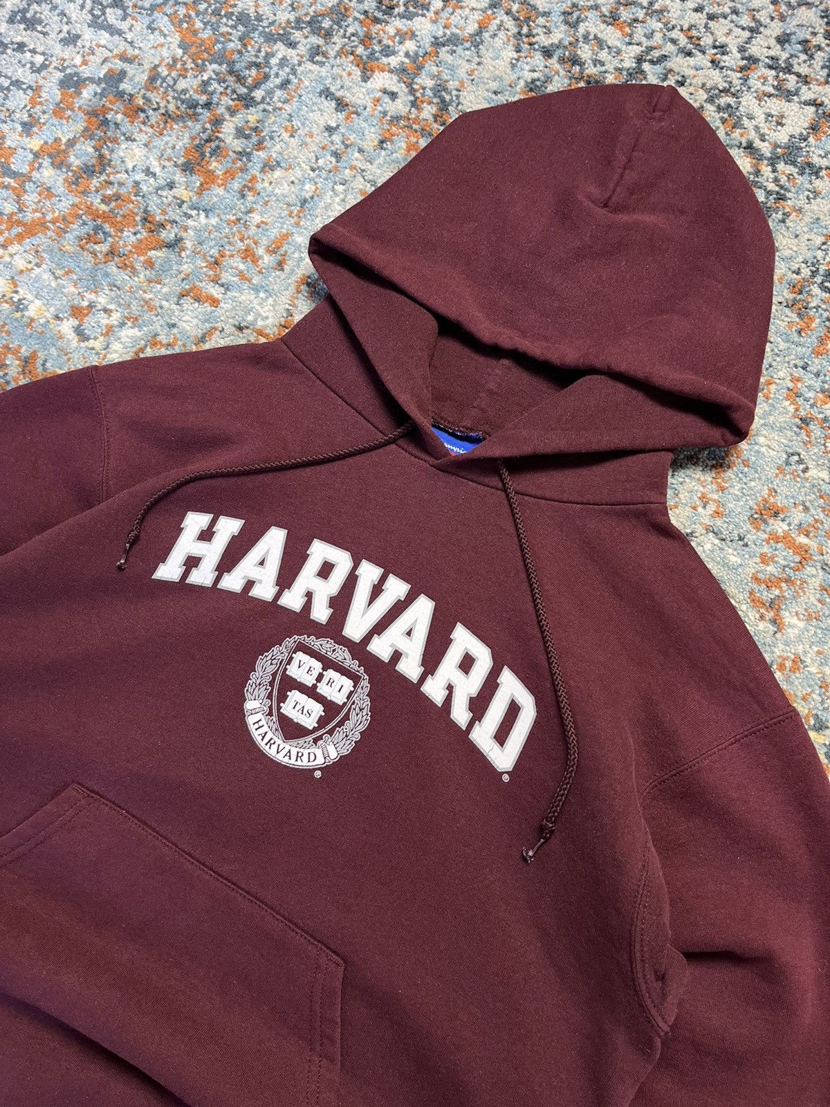 Champion × Vintage Vintage 90s Harvard college spellout champion hoodie Size US S / EU 44-46 / 1 - 4 Thumbnail