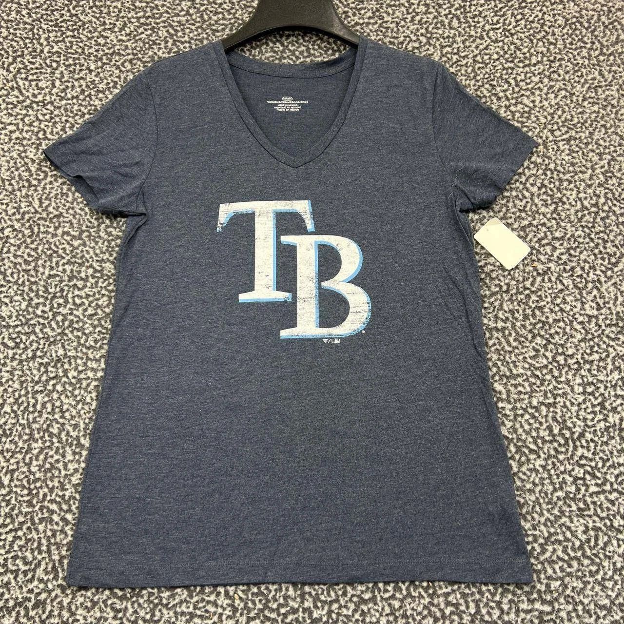 Other Tampa Bay Rays Shirt Women Gray Short Sleeve V-Neck New M Size M / US 6-8 / IT 42-44 - 1 Thumbnail