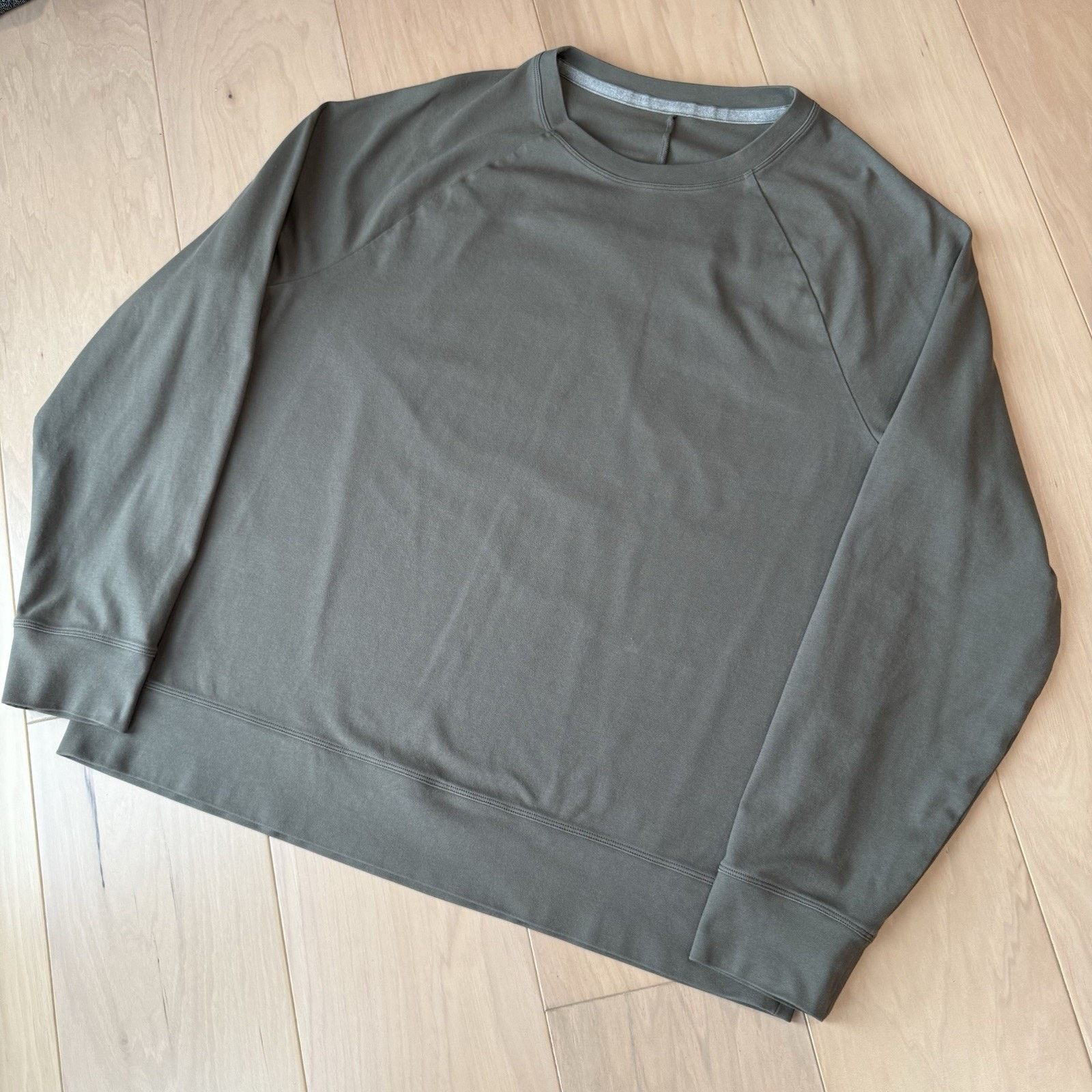 Lululemon Lululemon City Sweat Crew Neck Large Green Sweatshirt Size US L / EU 52-54 / 3 - 9 Thumbnail