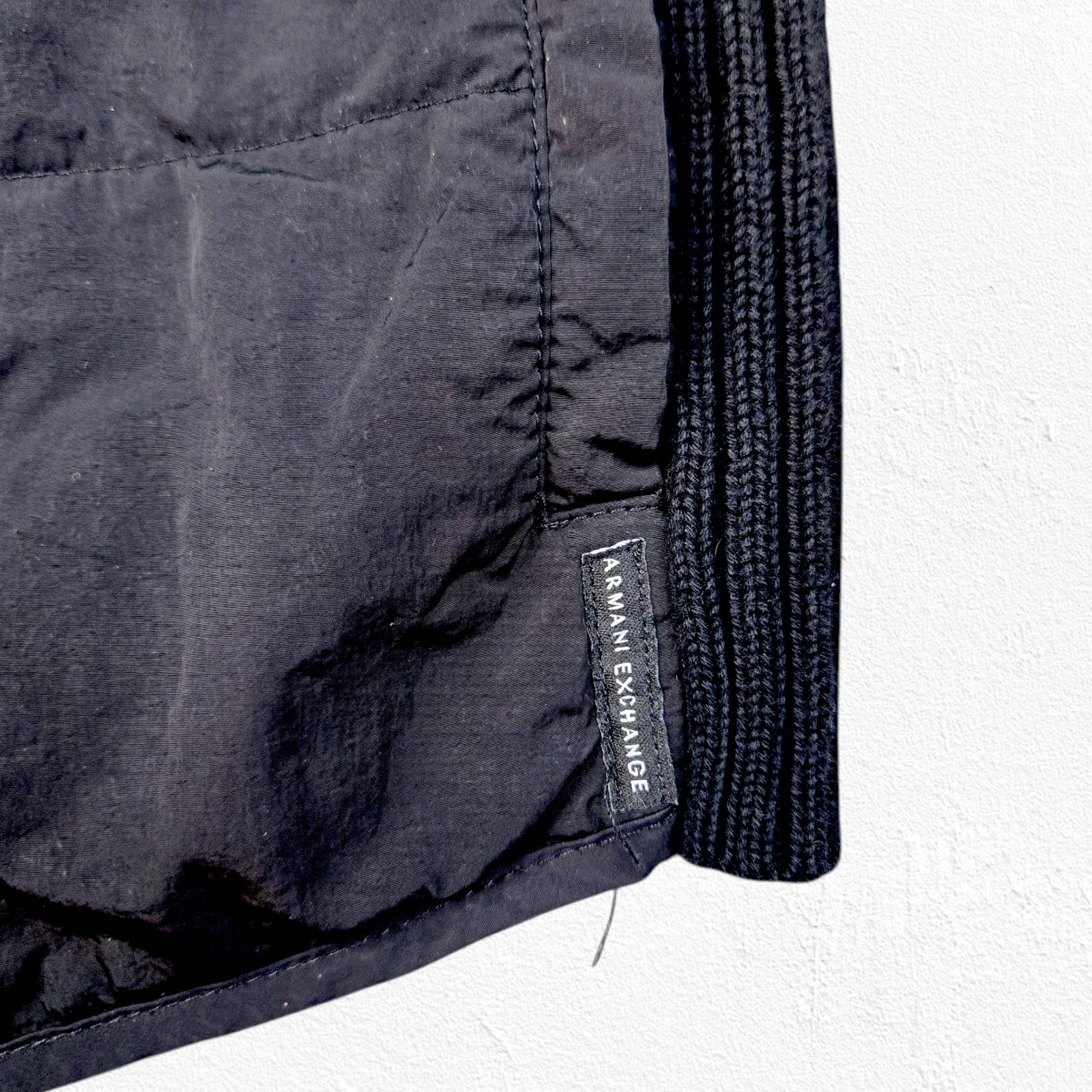 Armani Exchange Armani Exchange Black Ribbed Puffer Front Jacket Size Large Size L / US 10 / IT 46 - 5 Thumbnail