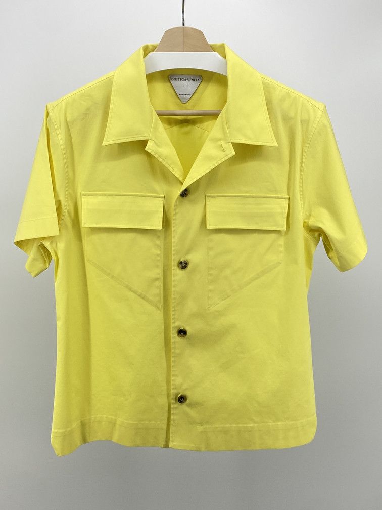 Bottega Veneta Poplin Canary Yellow Shirt Size US S / EU 44-46 / 1 - 1 Thumbnail