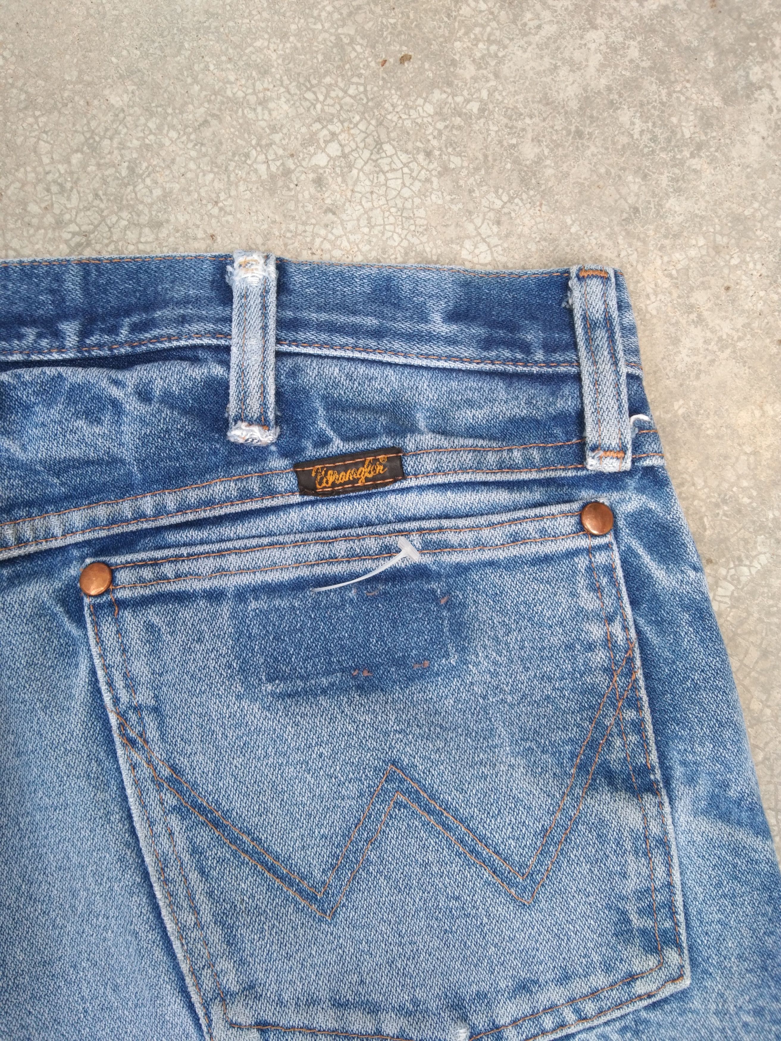 Japanese Brand Vintage Wrangler Distressed Jeans 38x32 Size US 38 / EU 54 - 3 Thumbnail