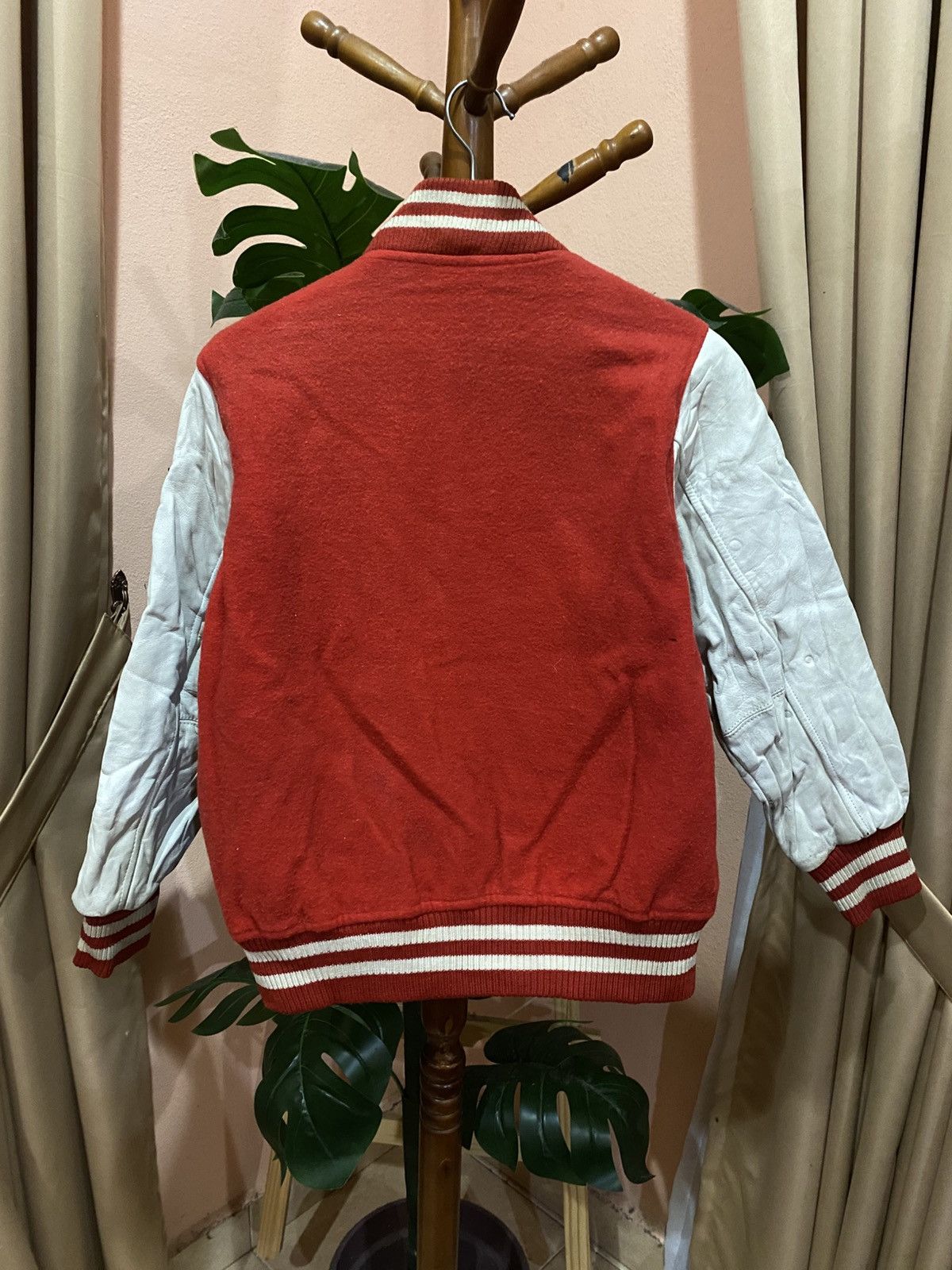 Mickey Mouse Vintage 80s WOOD LANDER Varsity Mickey Mouse Bomber Jacket Size US S / EU 44-46 / 1 - 6 Thumbnail