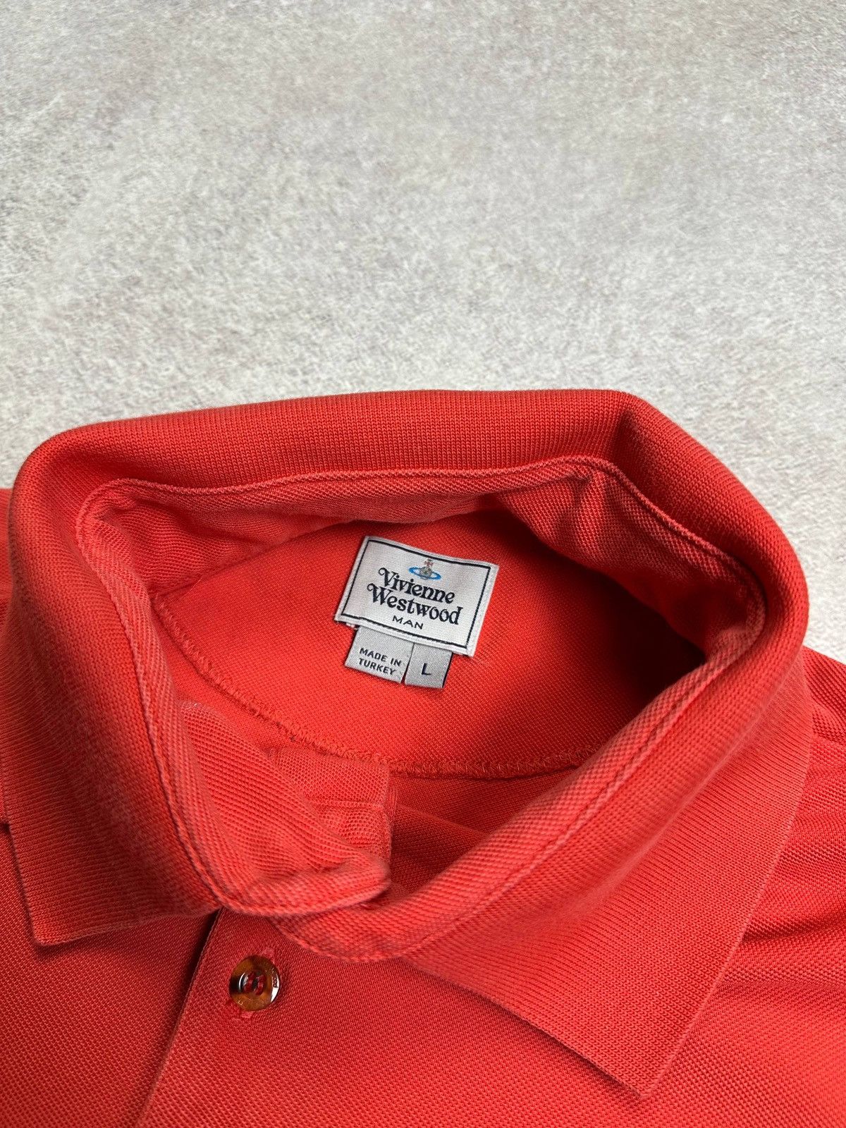 Vivienne Westwood Vintage Vivienne Westwood Orb Saturn Logo Polo Shirt L Size US L / EU 52-54 / 3 - 5 Thumbnail