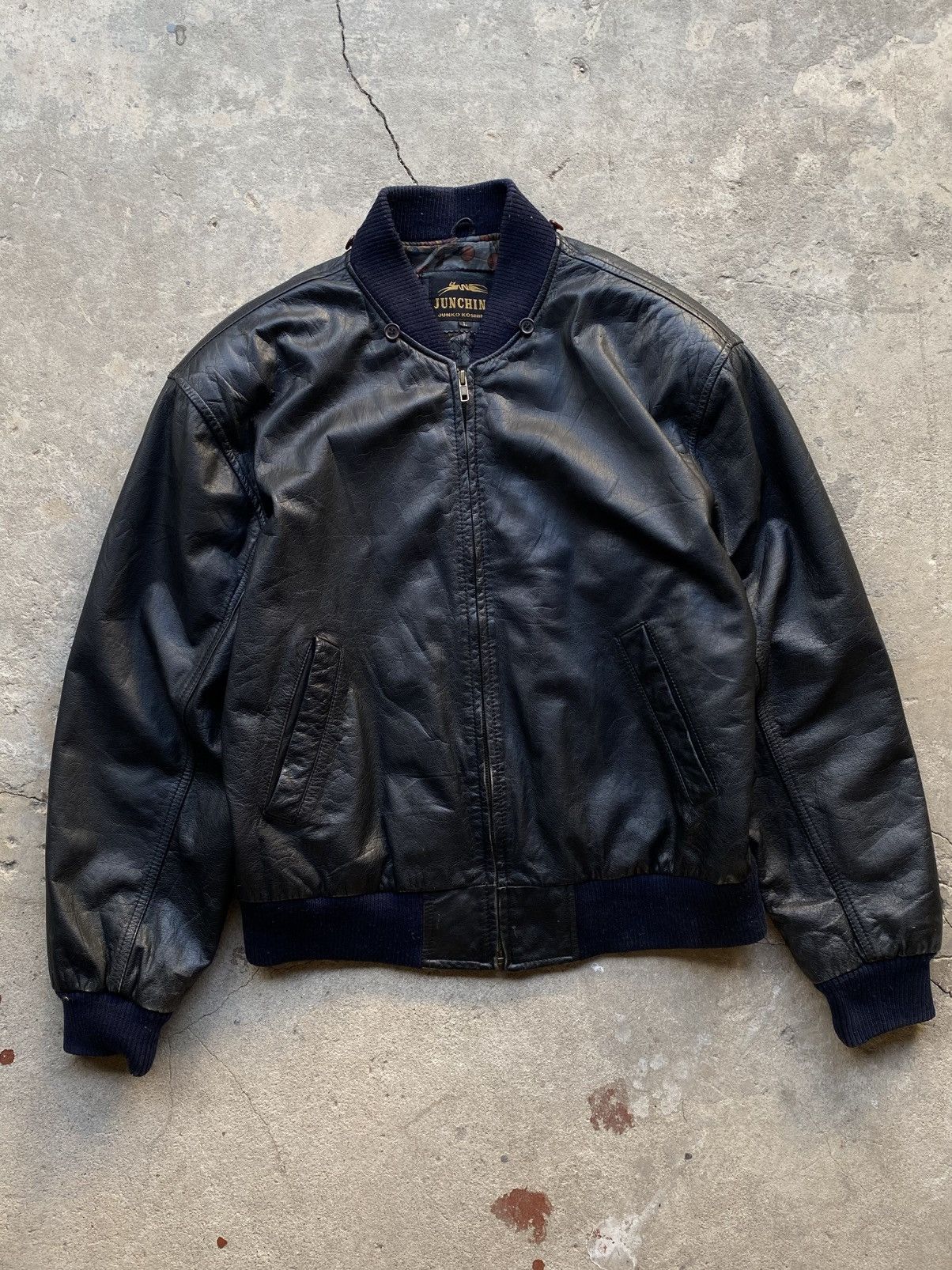 Japanese Brand Mr.Junko leather Jacket Size US L / EU 52-54 / 3 - 5 Thumbnail