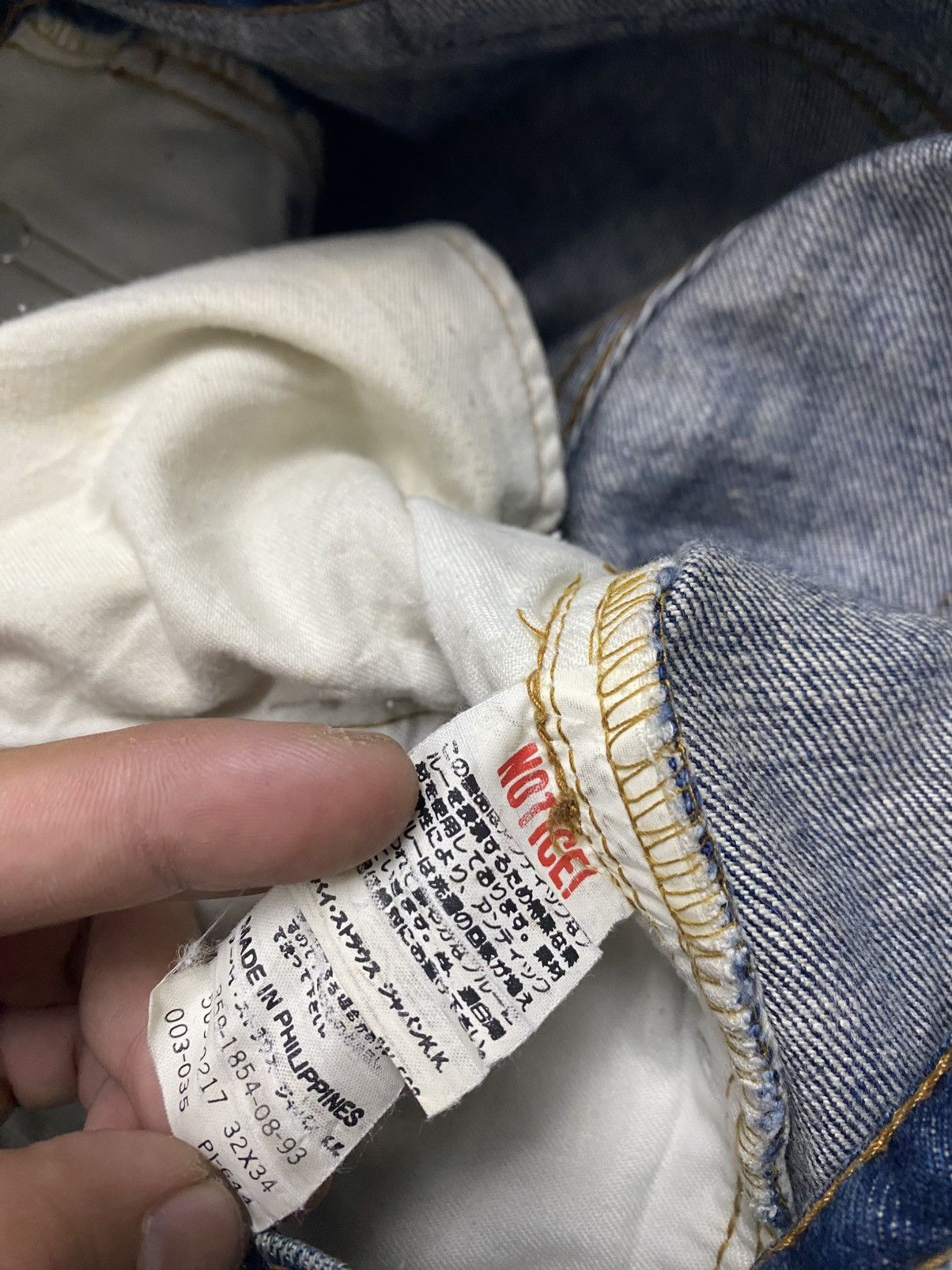 Levi's Vintage Original Levis 509 Straight Cut iconic denim jeans Size US 32 / EU 48 - 7 Thumbnail