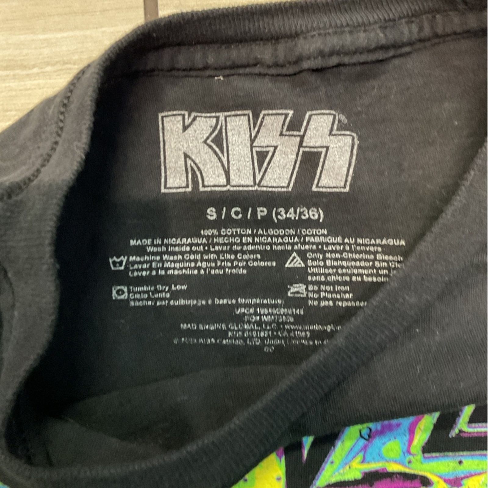 KISS KISS Destroyer Neon Black Graphic Band T-Shirt Size US S / EU 44-46 / 1 - 6 Thumbnail