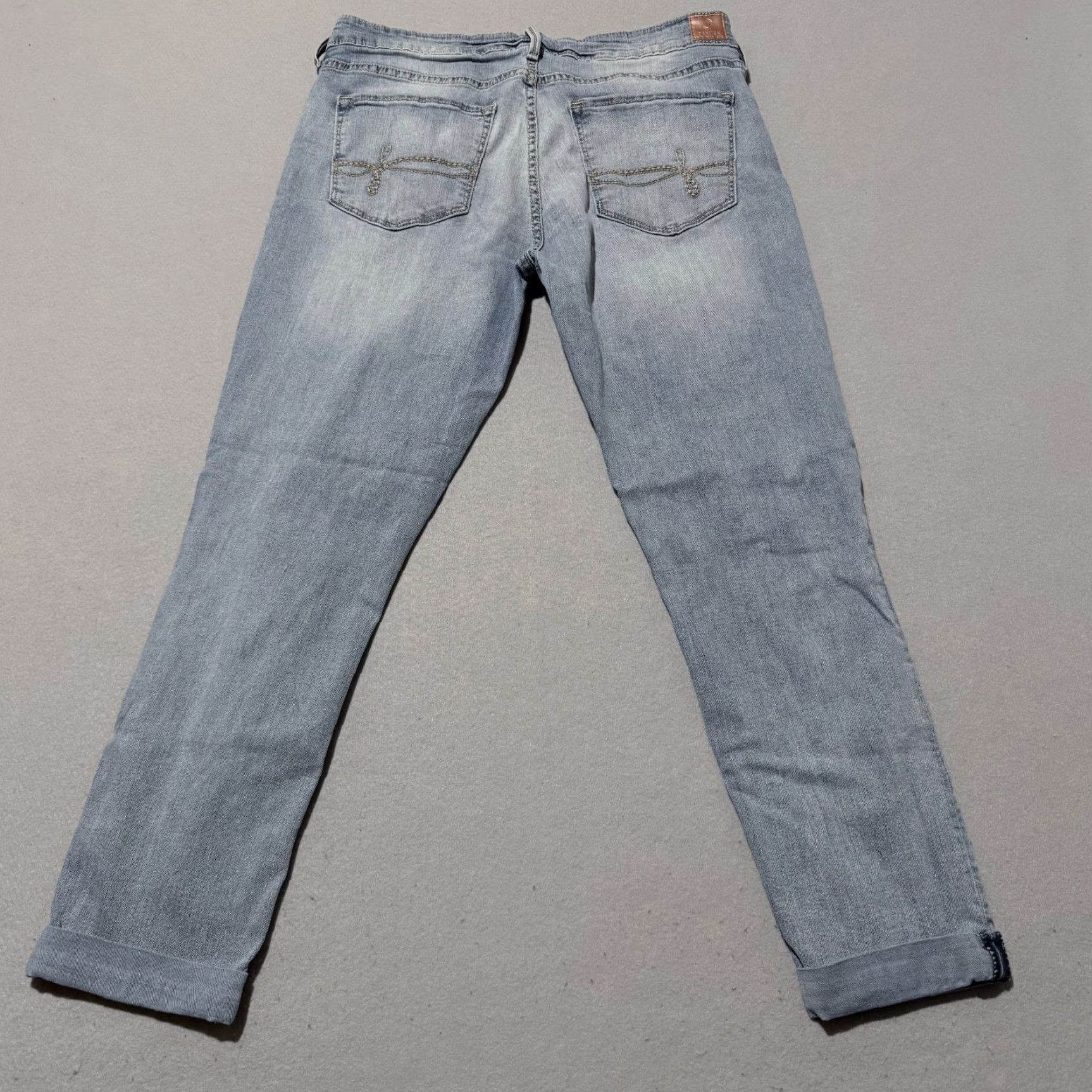 Denizen Denizen Jeans Women Blue Denim Distressed Cuffed Slim Straight - 11 Size 32" / US 10 / IT 46 - 2 Thumbnail