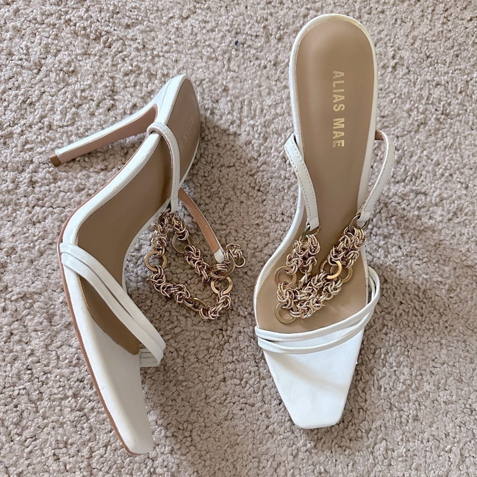 Other ALIAS MAE Revolve Ankle Strap Heel in Ivory Sz. 37 EU / 7 US Size US 6 / IT 36 - 5 Thumbnail